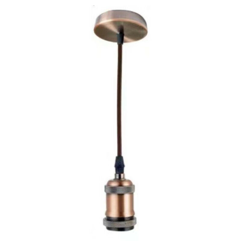 TrAdE Shop Traesio - Portalampada A Sospensione Pendente Lampadario Soffitto E27 Giallo Dt J01 1 Mt 11335137