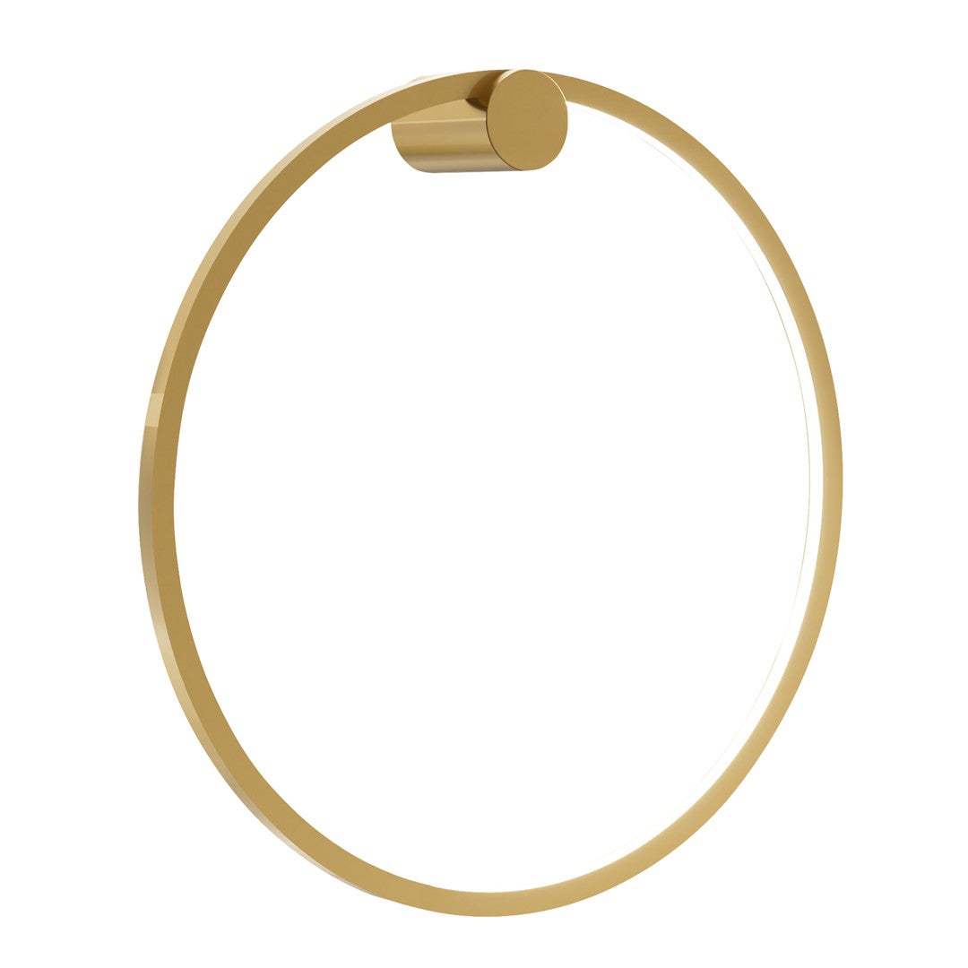 Kinkiet ścienny Saturno złoty LED 25W 4000K 1400lm do łazienki wym: 50 x 50 x 15 cm aluminium IP44 Milagro