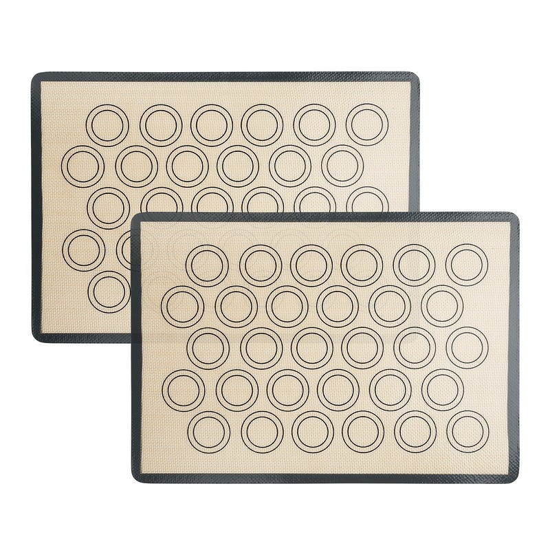 Tappetino Da Forno In Silicone Antiaderente, Resistente Al Calore (40x50 Cm) - Ideale Per Biscotti, Macaron E Pizza