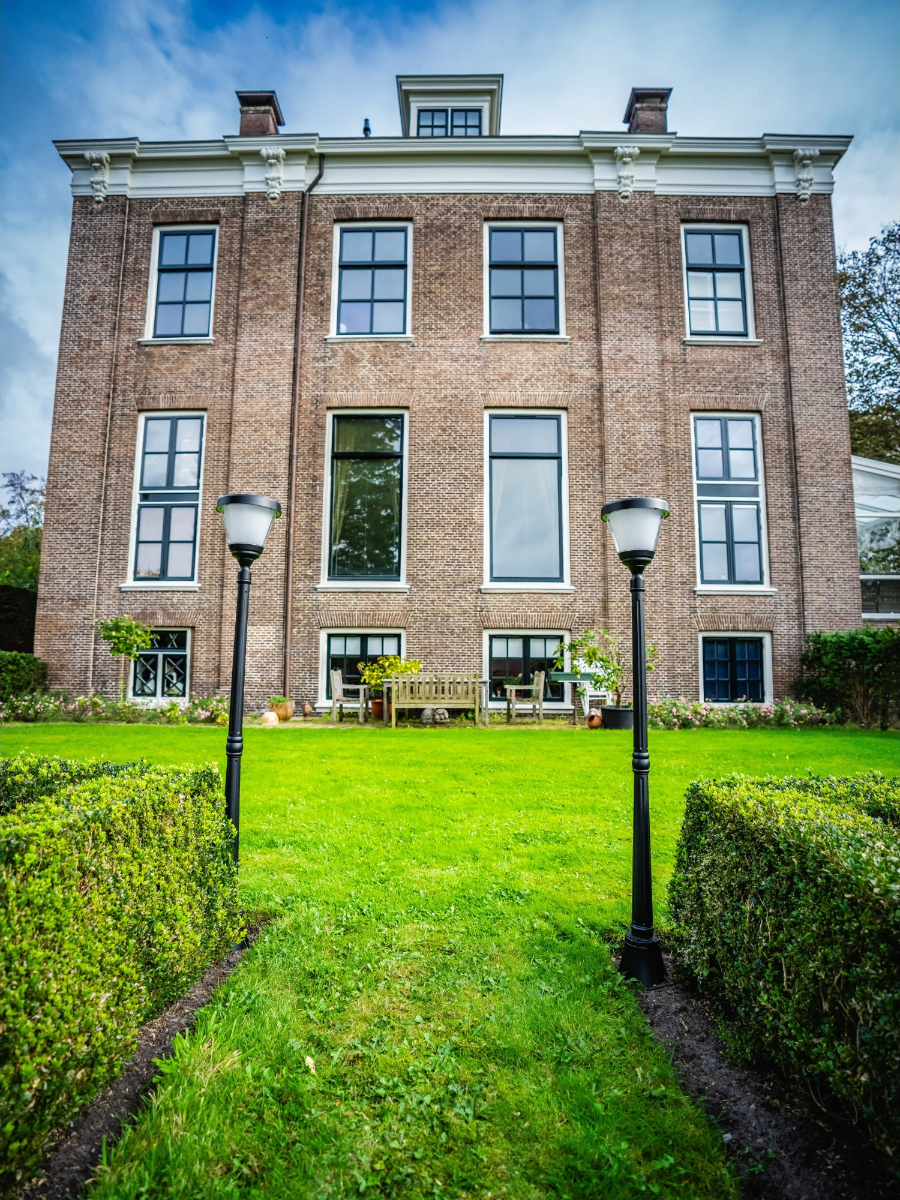 Réverbère solaire Iplux® Oslo 160cm- Haute qualité - Durée de combustion 15 heures - 2