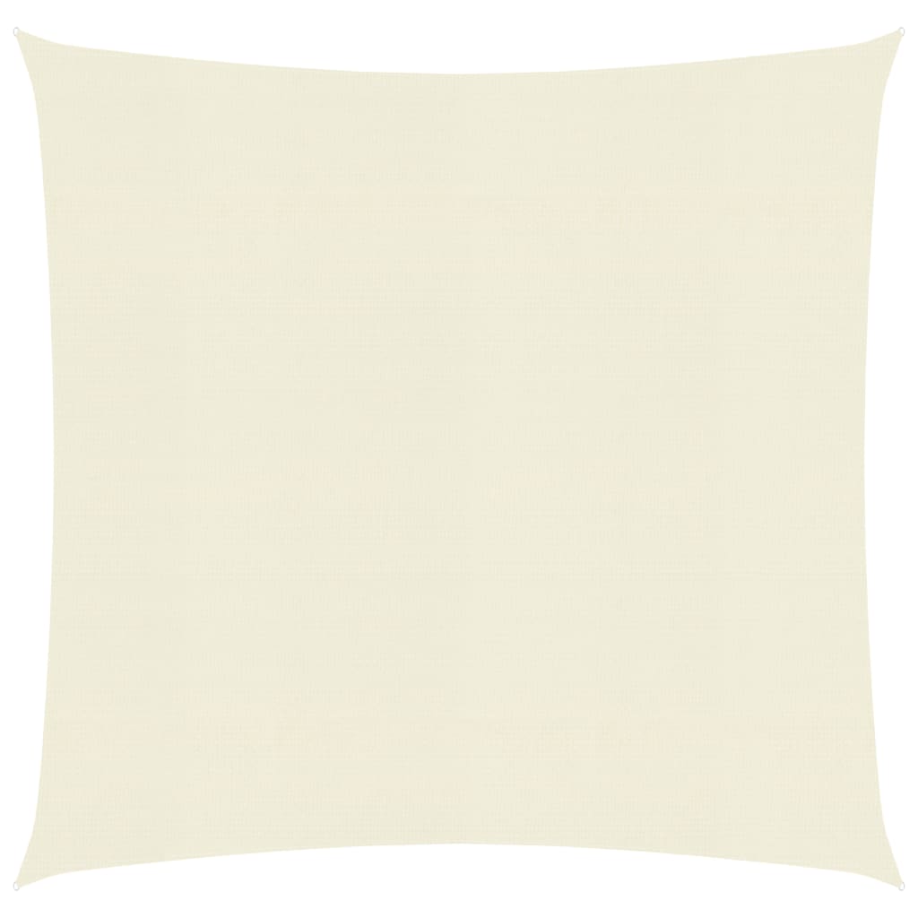 Żagiel przeciwsłoneczny 160 g/m² Kremowy 6x6 m HDPE - Akcesoria ogrodowe