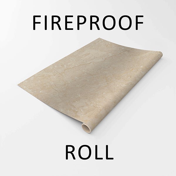 Crédence adhésive en Vinyle Ignifuge Pierres de travertin 190x60 - 6