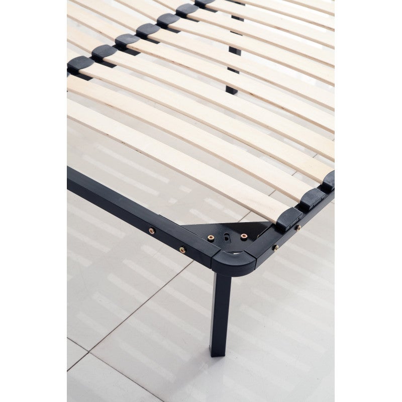 Sommier à lattes 140x190 cm sur pieds pour lit 2 places - 2