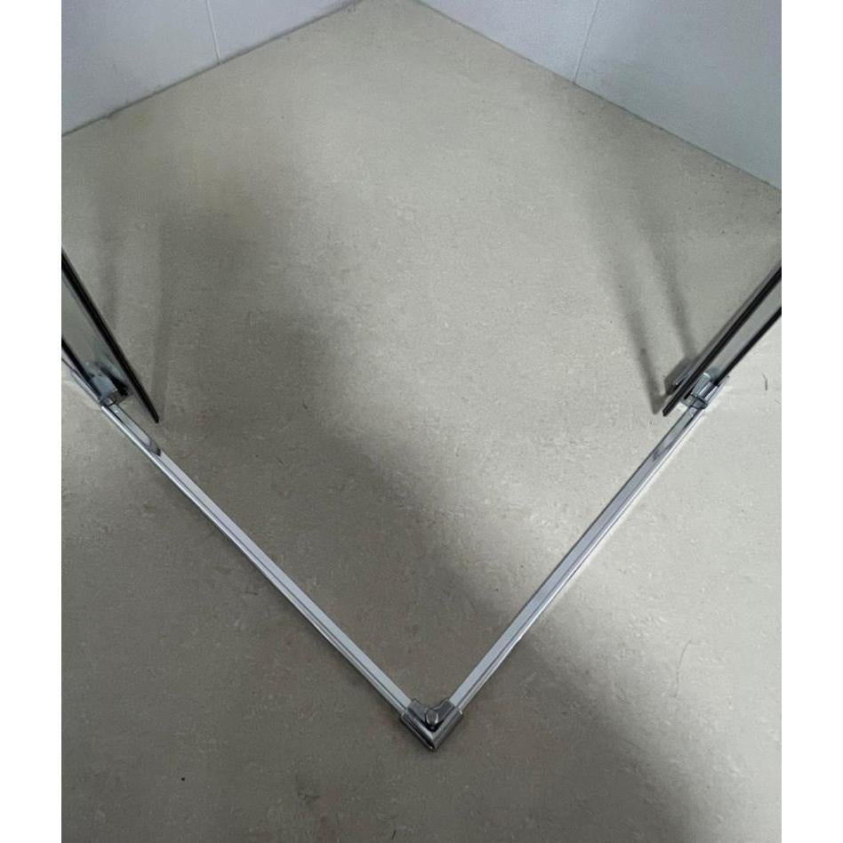 Paroi de douche 90x90 cm ouverture d'angle avec entrée facile hauteur 200 cm en verre trempé - FRASCIO - 4