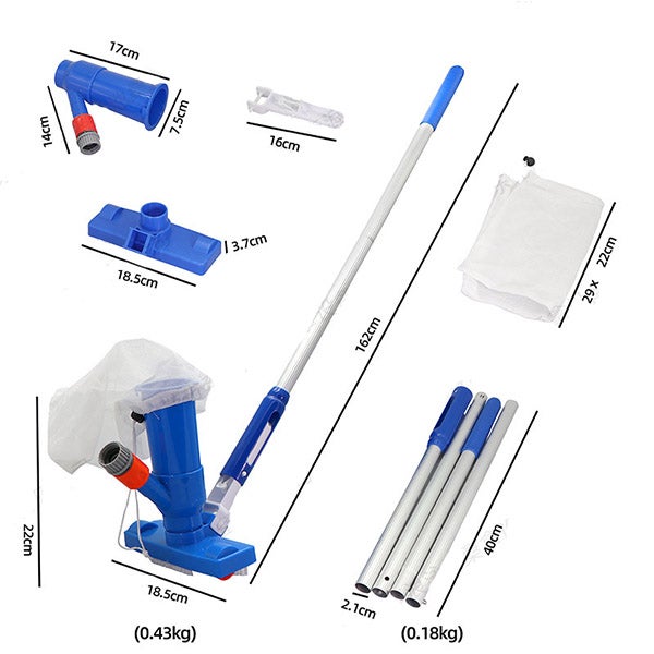 Aspirateur de piscine Portable sous-marin à Jet, aspirateur de piscine à Jet portatif pour piscine hors sol, aspirateur de piscine de Spa sous-marin - 2