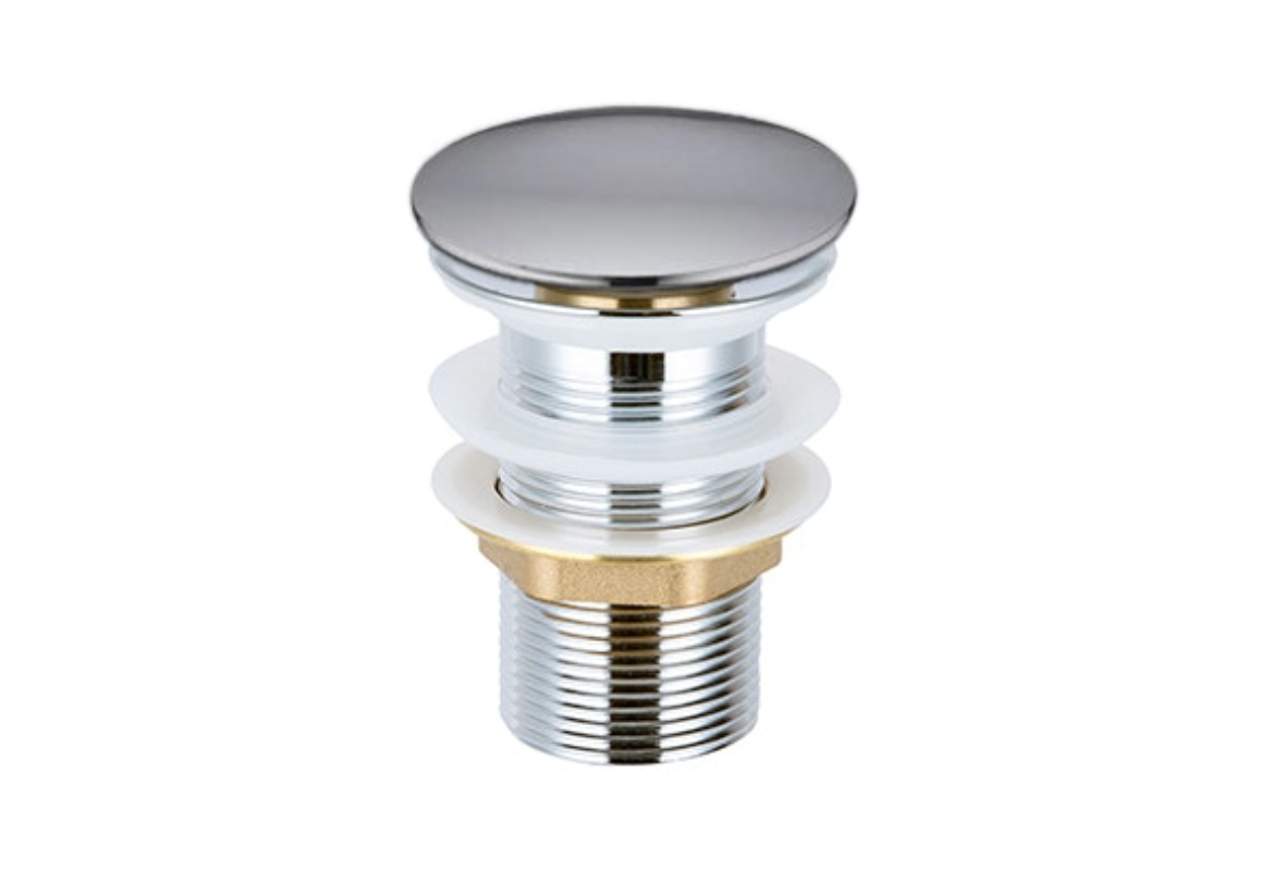 BERNSTEIN - Lave-mains en céramique sanitaire KW302 - 45,5x25x12cm - blanc brillant Avec cache chrome, Rangement gauche - 2