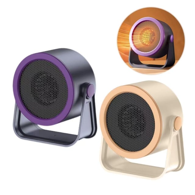 Chauffage de bureau à deux packs, chauffage électrique portable en hiver, ventilateur de chauffage rapide pour bureau et chambre à coucher