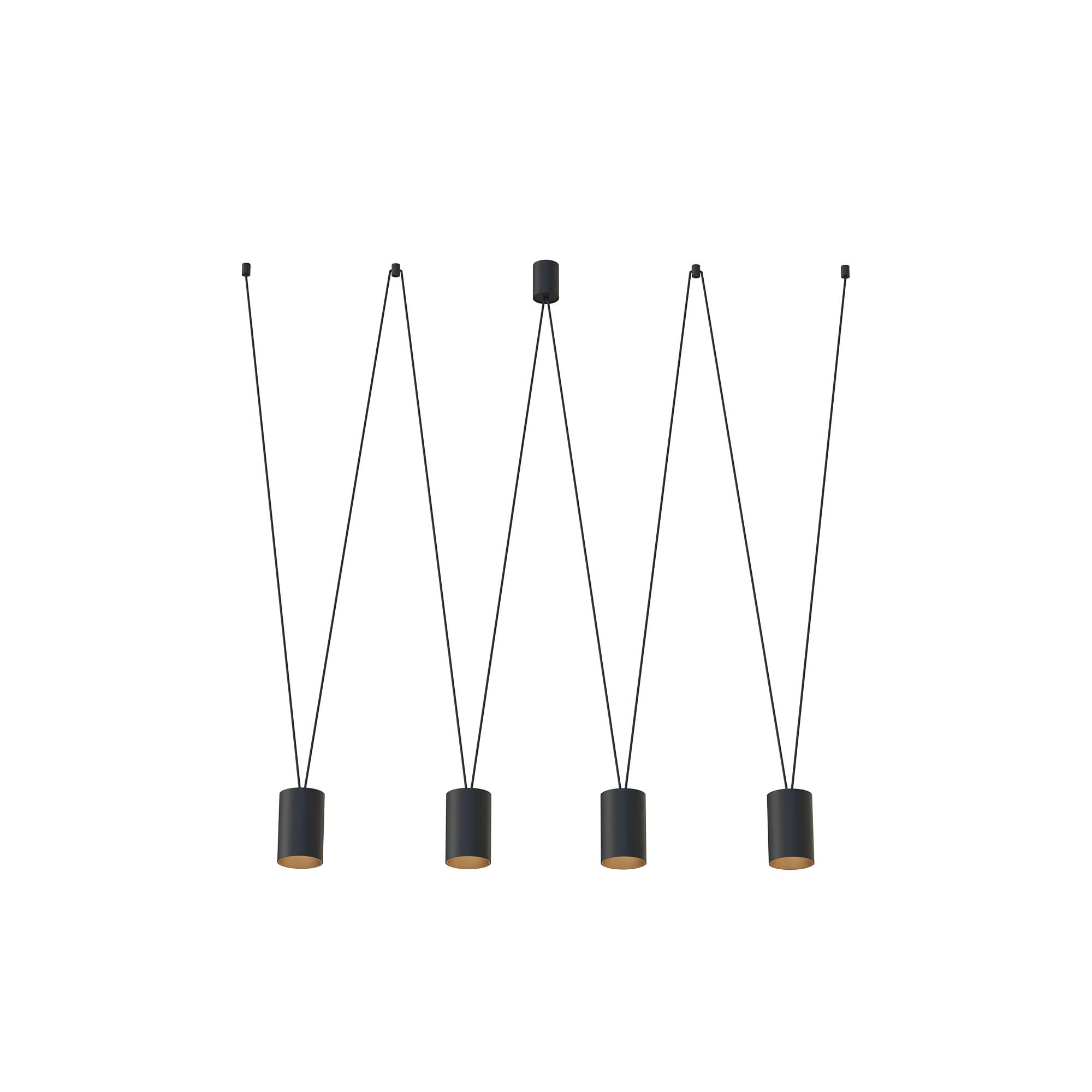 Lampa wisząca More Tone czarna 4xGU10x10W wym: 122 x 160 x 9 cm metal Nowodvorski Lighting