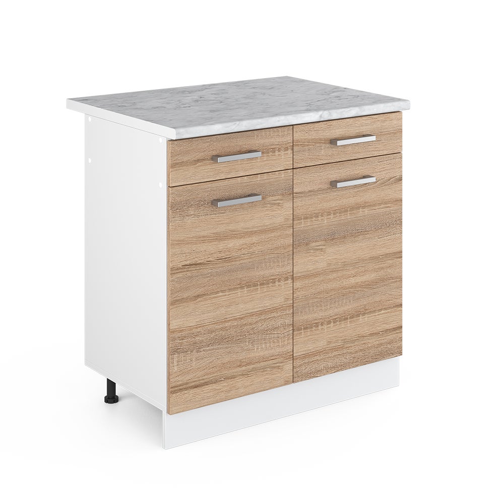 Vicco Szafka dolna do kuchni R-Line, Sonoma, 80 cm , BP Marmur