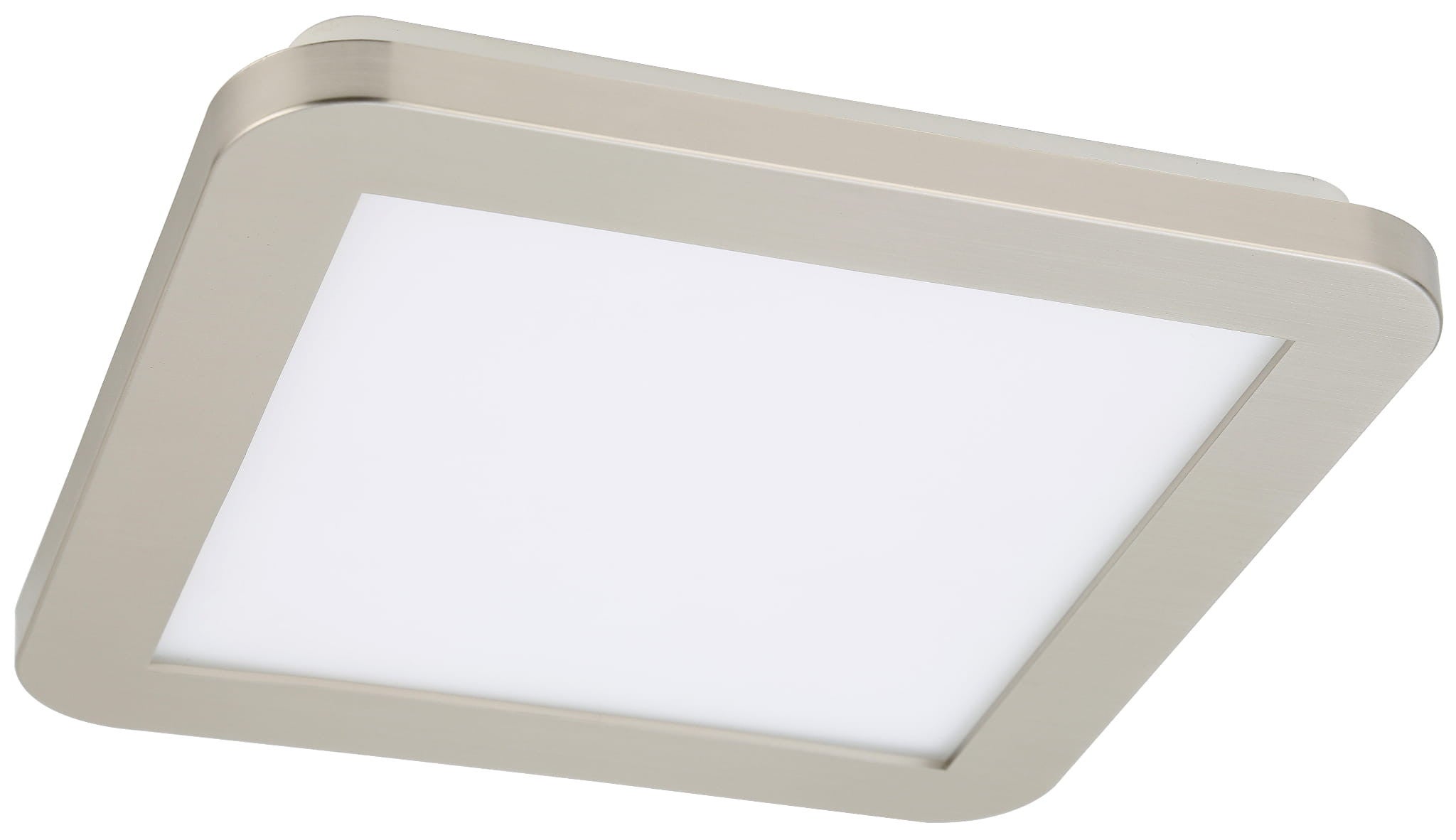 Plafon Nexit kwadratowy srebrno-biały LED 12W 3000K wym: 2 x 22 cm IP44 akryl Candellux