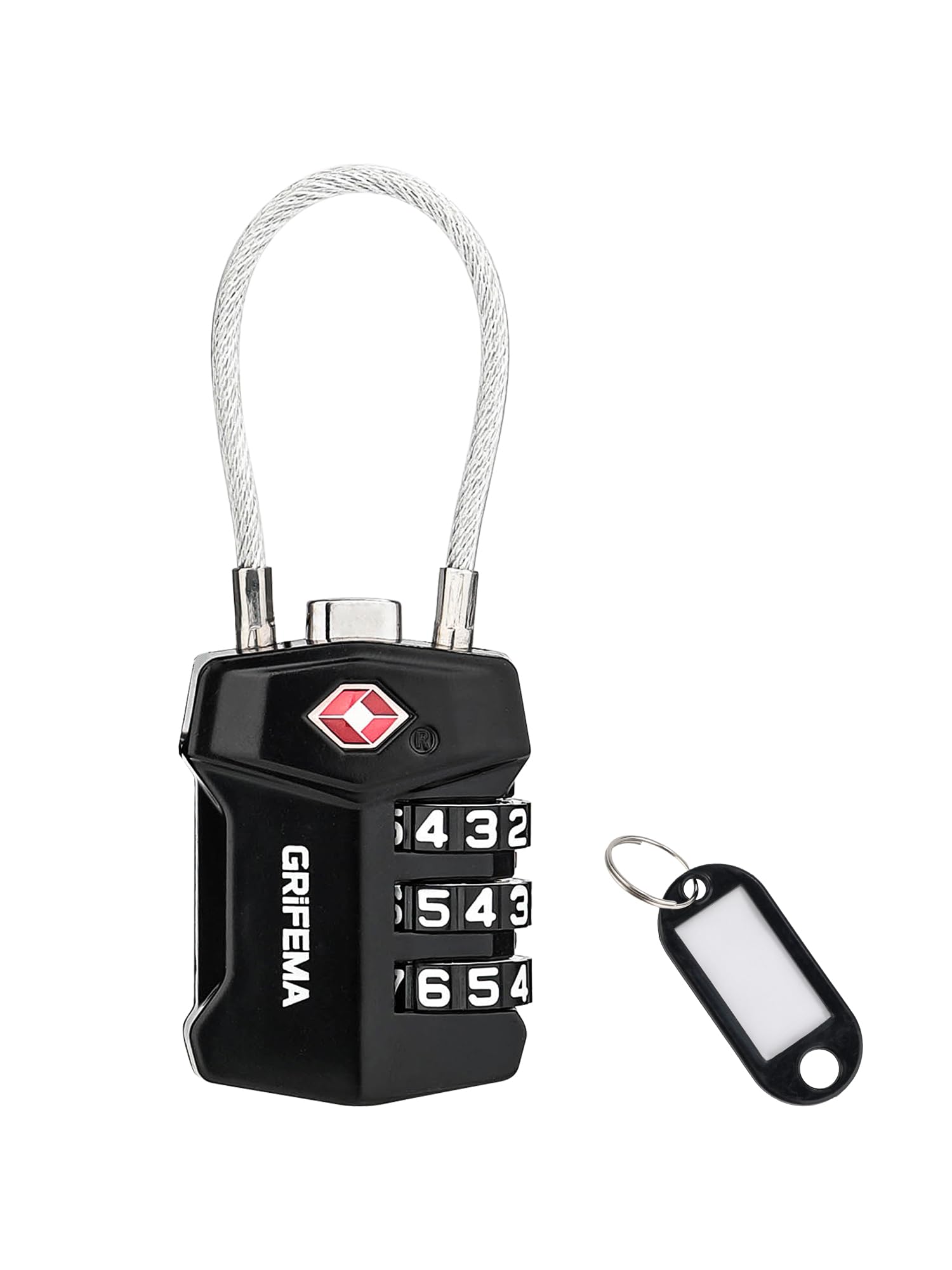 Lucchetto A Combinazione TSA Per Valigie - Cavo In Acciaio Flessibile, 4 Cifre, Per Viaggi E Armadietti - Foto 12