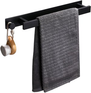 Porte-Serviettes à Suspendre Sur Radiateur – 35 Cm, Sans Perçage – Pour Salle De Bain Ou Chauffage, Noir Ou Blanc