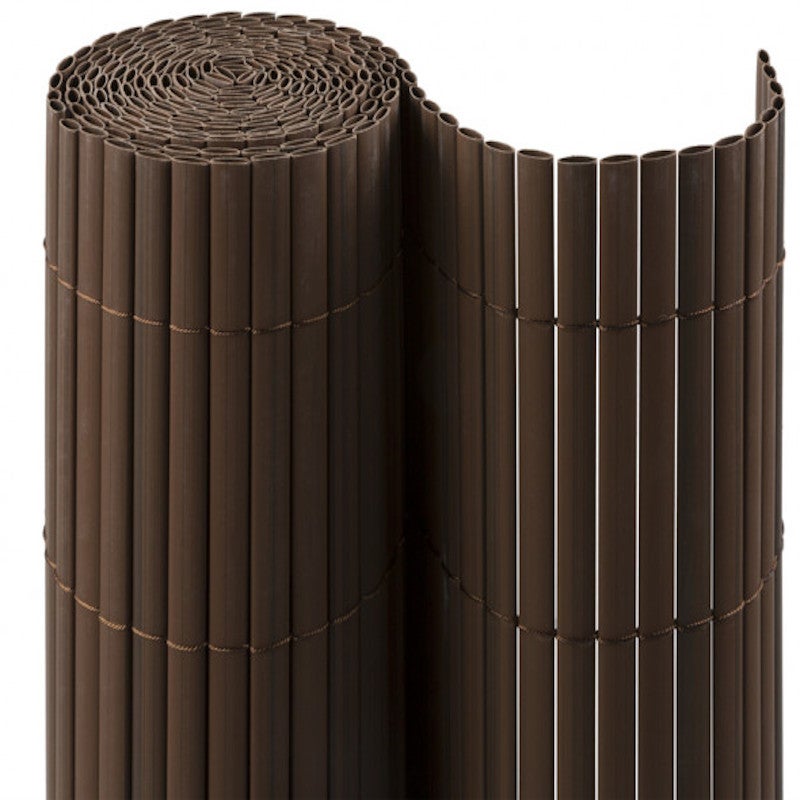 Cañizo PVC Doble Cara| 1X3 M| Color Marron| Lamas 11 MM| Composición ...