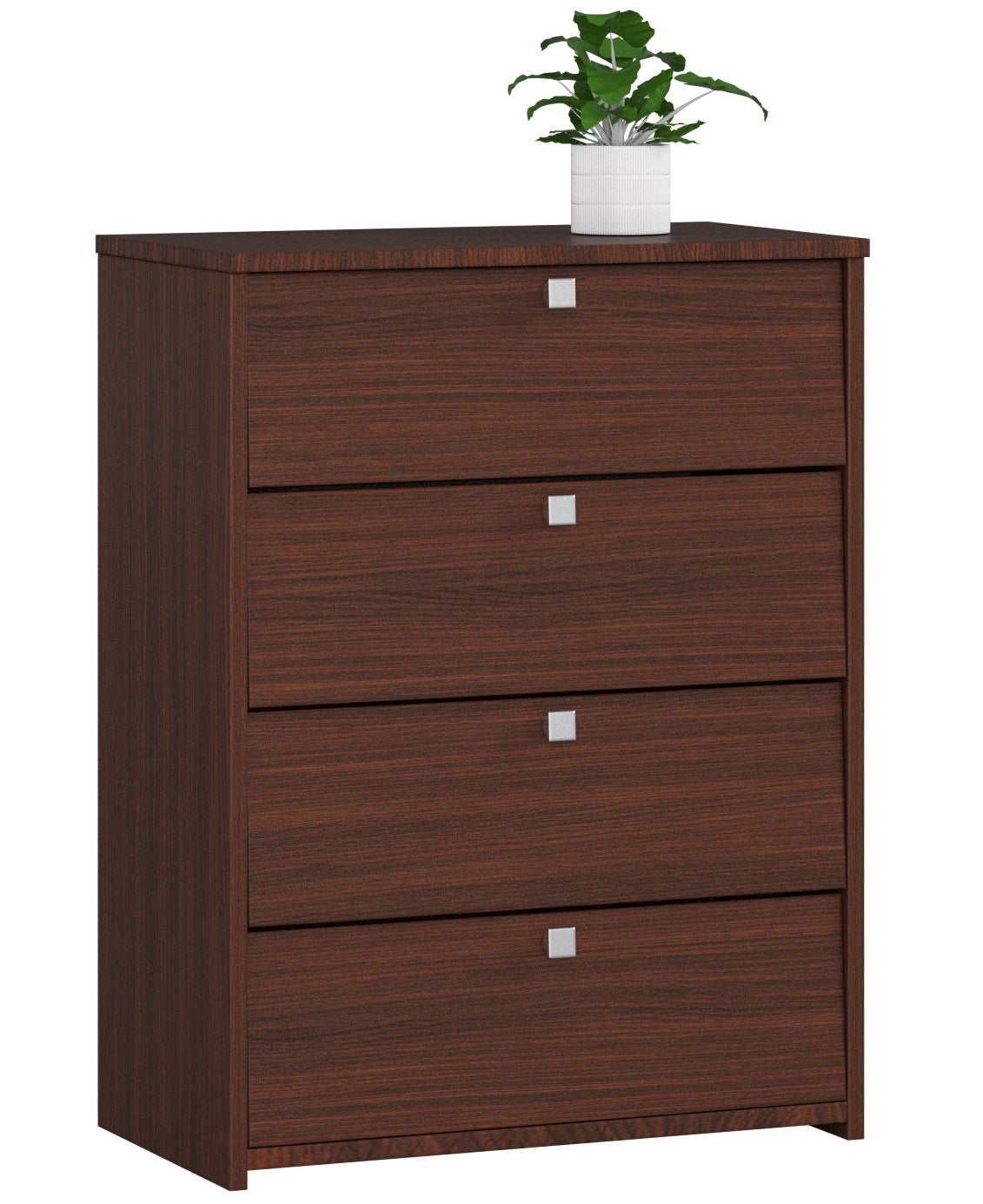 Szafka na buty AKORD Wenge 60 cm 4 drzwi kolor Wenge mat 4 półki 60x33x80 cm