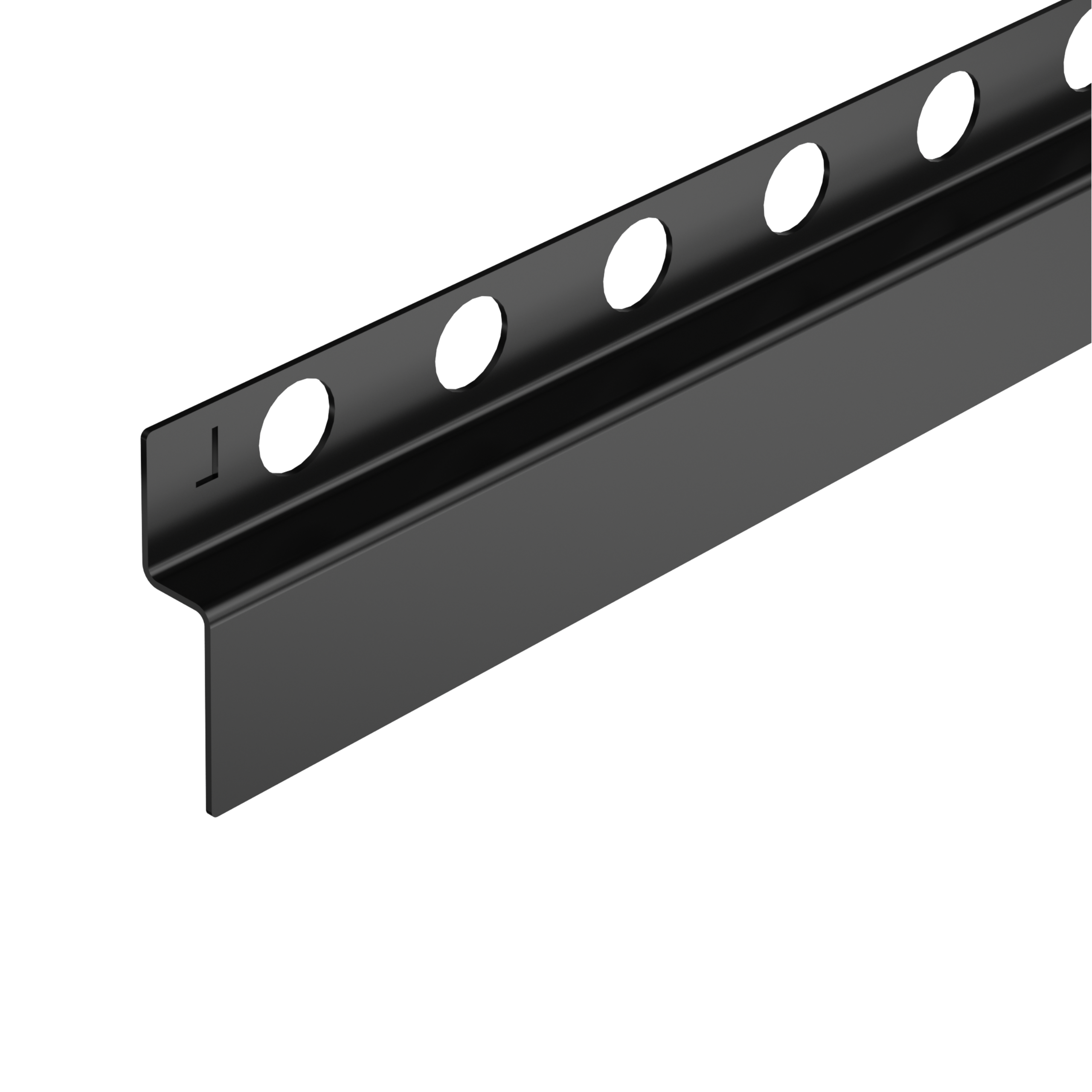 Balneo Listwa Spadkowa Przyścienna Lewa 120 cm Czarna Brodzikowa Listwa Ze Stali Nierdzewnej