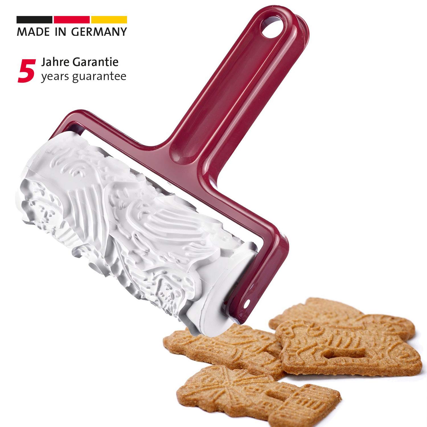 Set Rullo Pasta WESTMARK - Rullo A Griglia E Rullo Forato Per Torte E Pizza, Bianco/Rosso - Foto 10