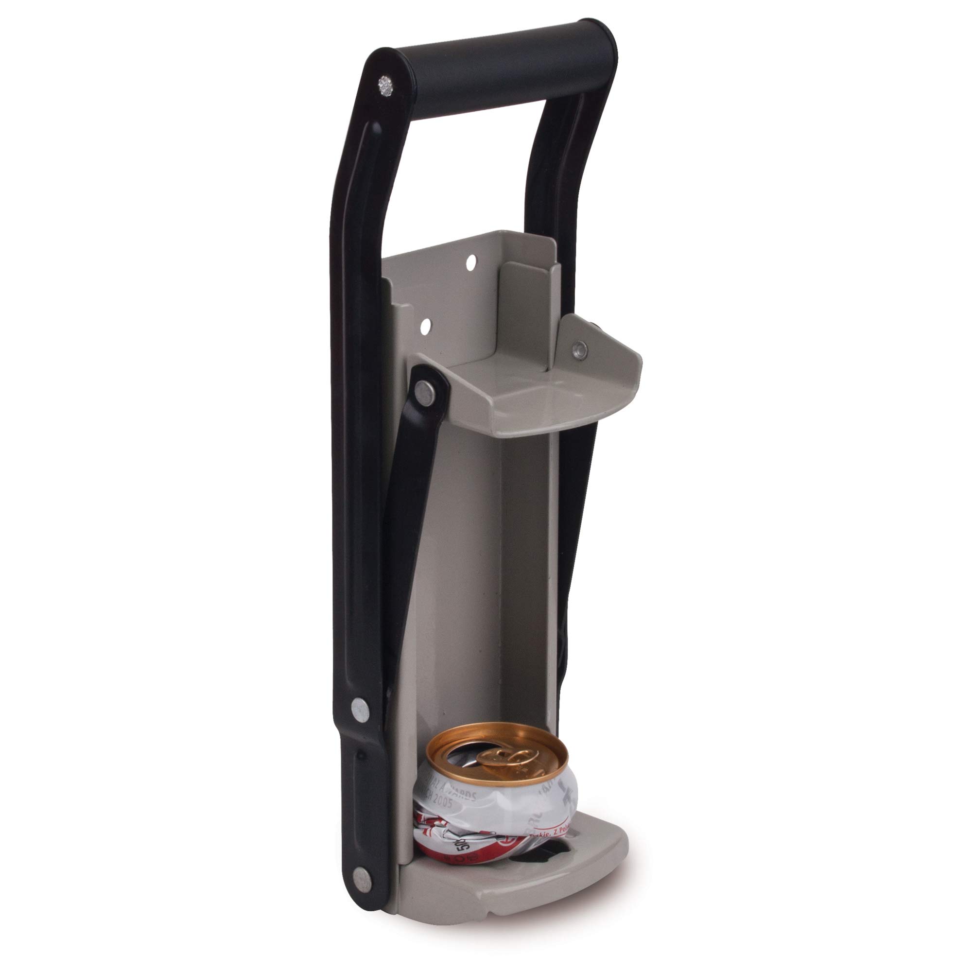 Schiacciascatole Manuale Per Lattine - Riciclaggio Alluminio, Con Apribottiglie, Colore Rosso - Foto 2