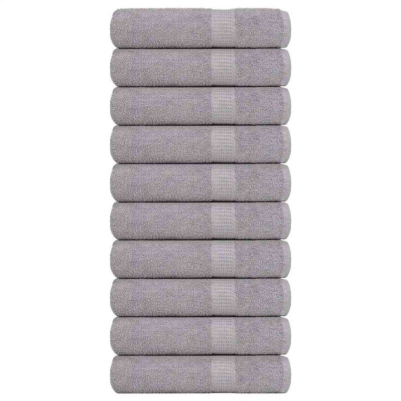 Ręczniki do rąk FROGN 10 szt. Szare 50x100 cm 360 g/m² vidaXL