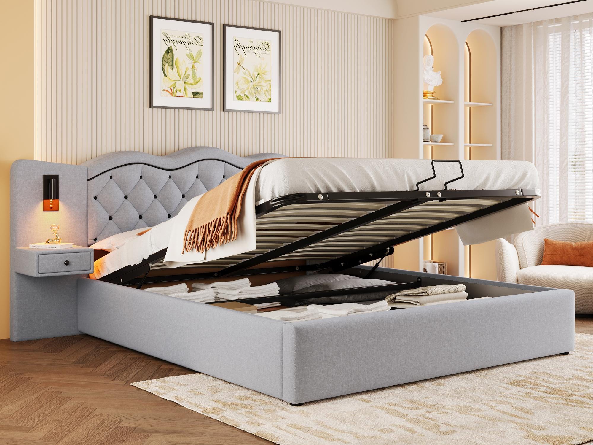 Testiera Letto Matrimoniale Vente Unique Letto Contenitore