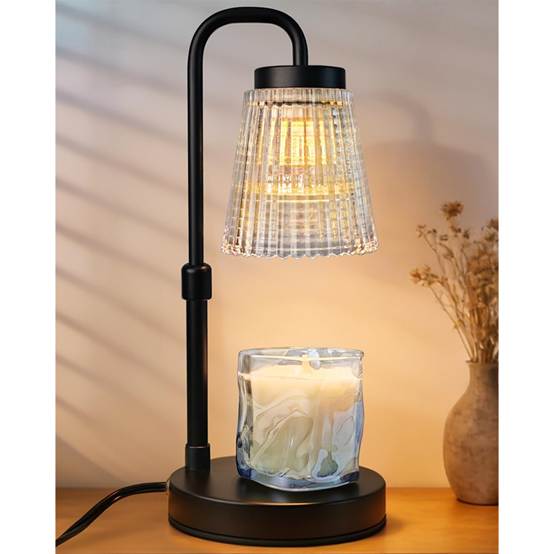 Noir Lampe chauffebougie avec minuterie et intensité variable — free download