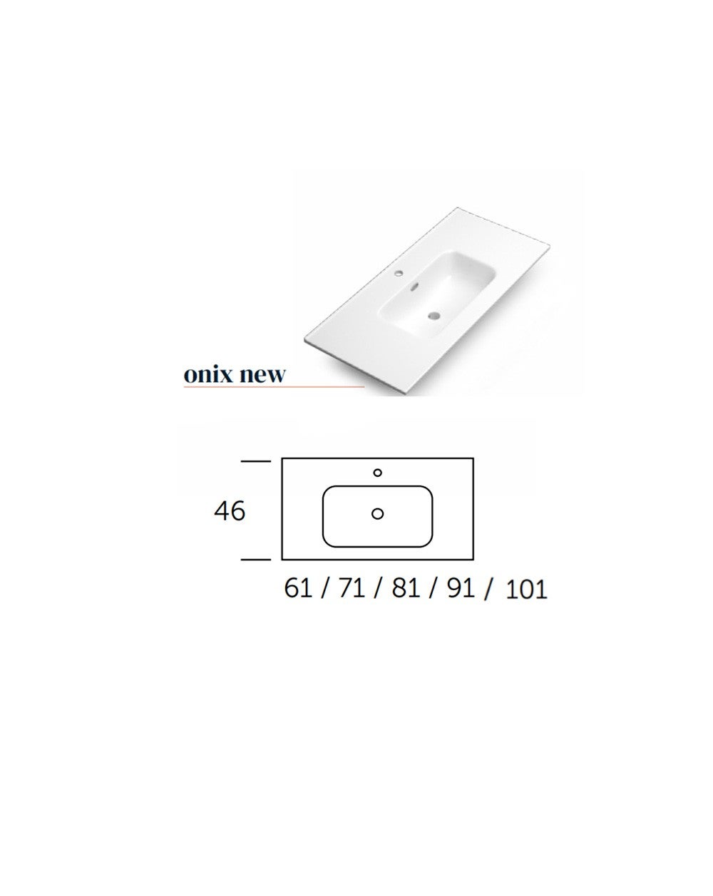 Mobili da bagno a muro con lavandino in ceramica | 90 cm | 2 cassetti con chiusura imbottita e organizzatore | Quercia naturale - Lucido cromato - 7