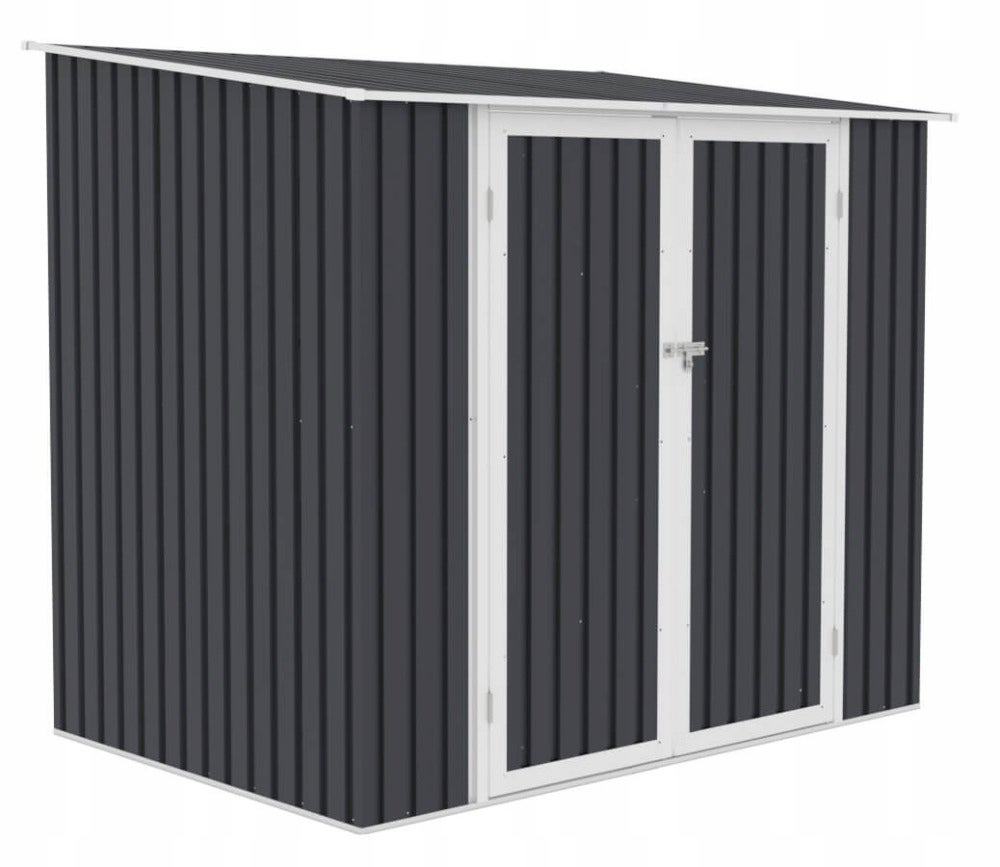 Domek Narzędziowy Schowek na Narzędzia KENT 7x5 Metalowy Trwały Szary 1 szt