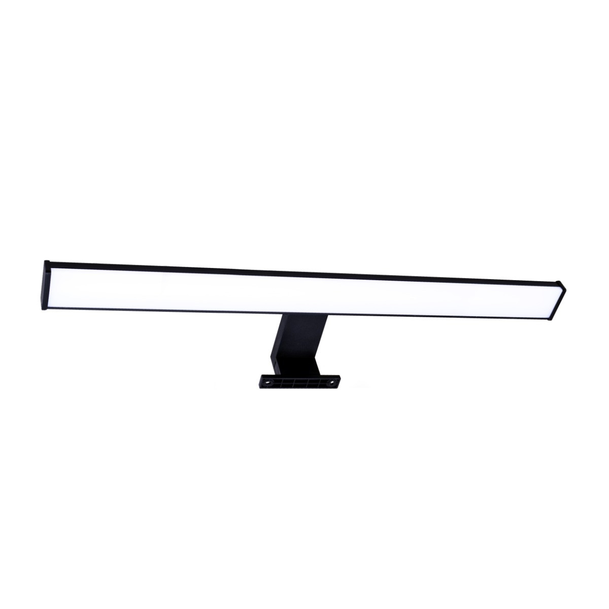 Kinkiet ścienny Elba czarno-biały LED 12W 4000K 1350lm nad lustro wym: 4,4 x 60 x 11,2 cm aluminium IP44 Polux