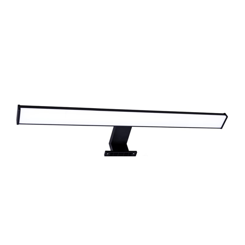 Kinkiet ścienny Elba czarno-biały LED 12W 4000K 1350lm nad lustro wym: 4,4 x 60 x 11,2 cm aluminium IP44 Polux