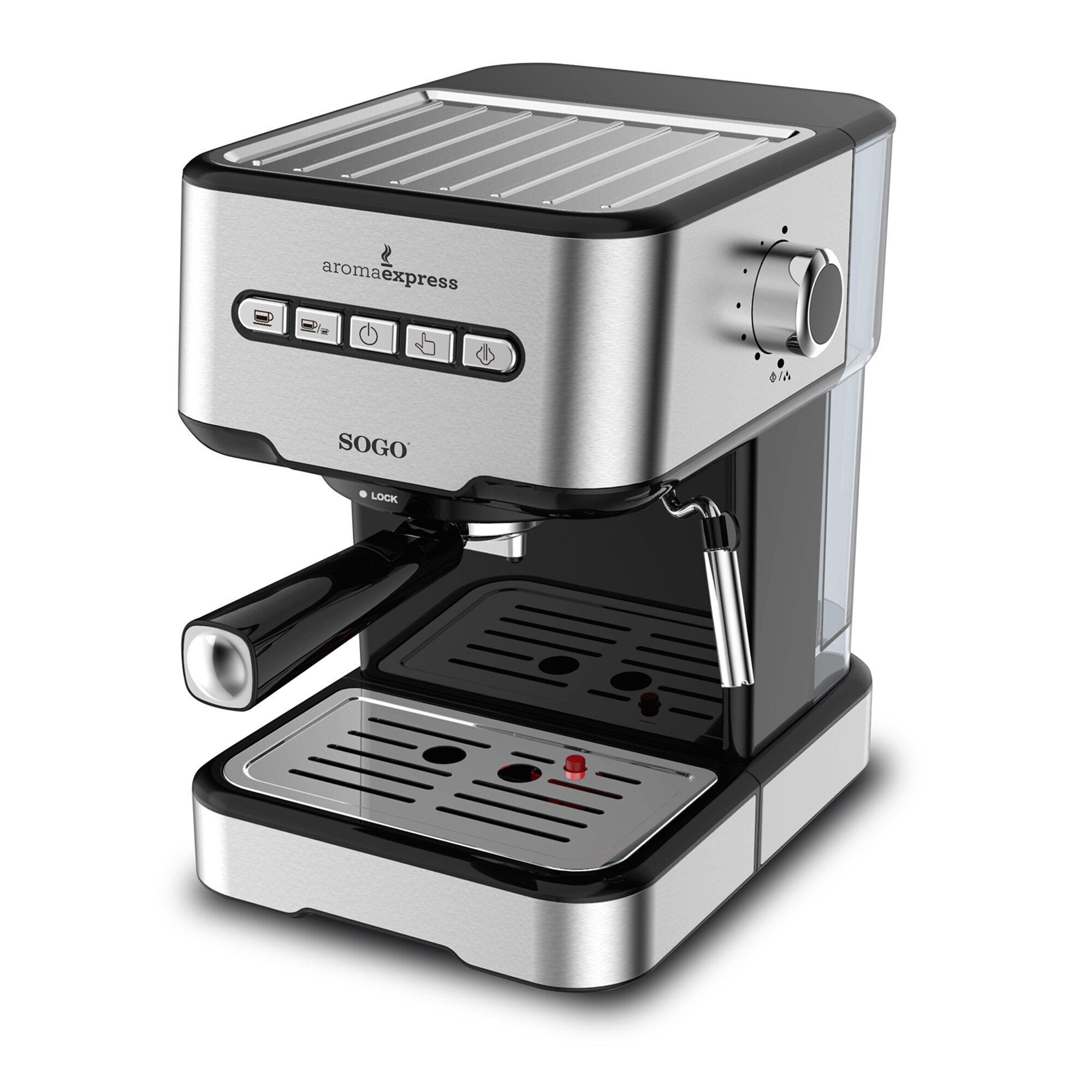 Pulitore A Vapore Per Macchina Caffè Con Spazzola In Silicone Anti Calore – Larghezza 2 Cm, Compatibile Con Lancia 3-16 Mm, Manico ABS