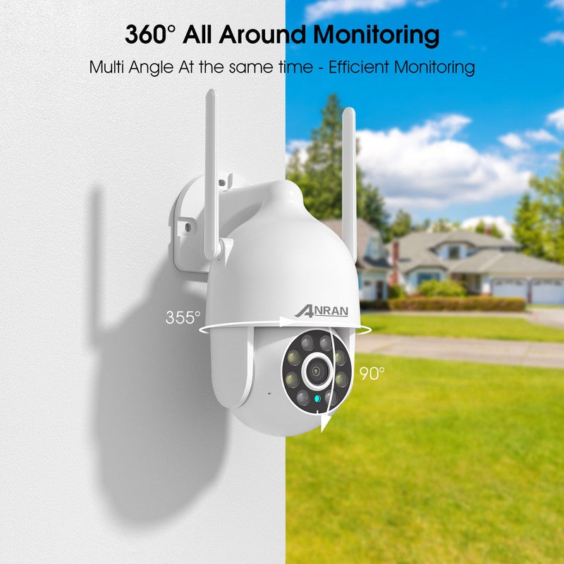 Caméra de Surveillance extérieur Filaire 3MP HD WiFi Audio ...