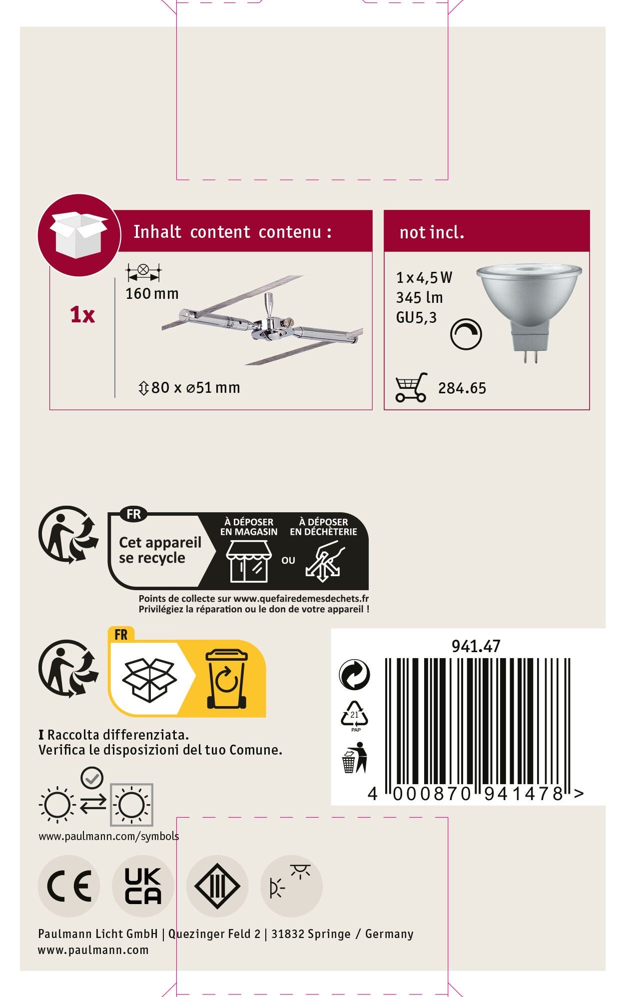 Système sur câbles TogoLED Spot individuel GU5,3 max. 10W gradable 12V Chrome - 7