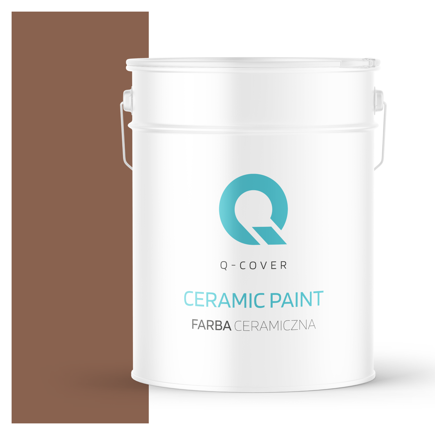 Farba Ceramiczna Do Ścian i Sufitów Q-Cover Czekoladowy H4515 Głęboki Mat 10L