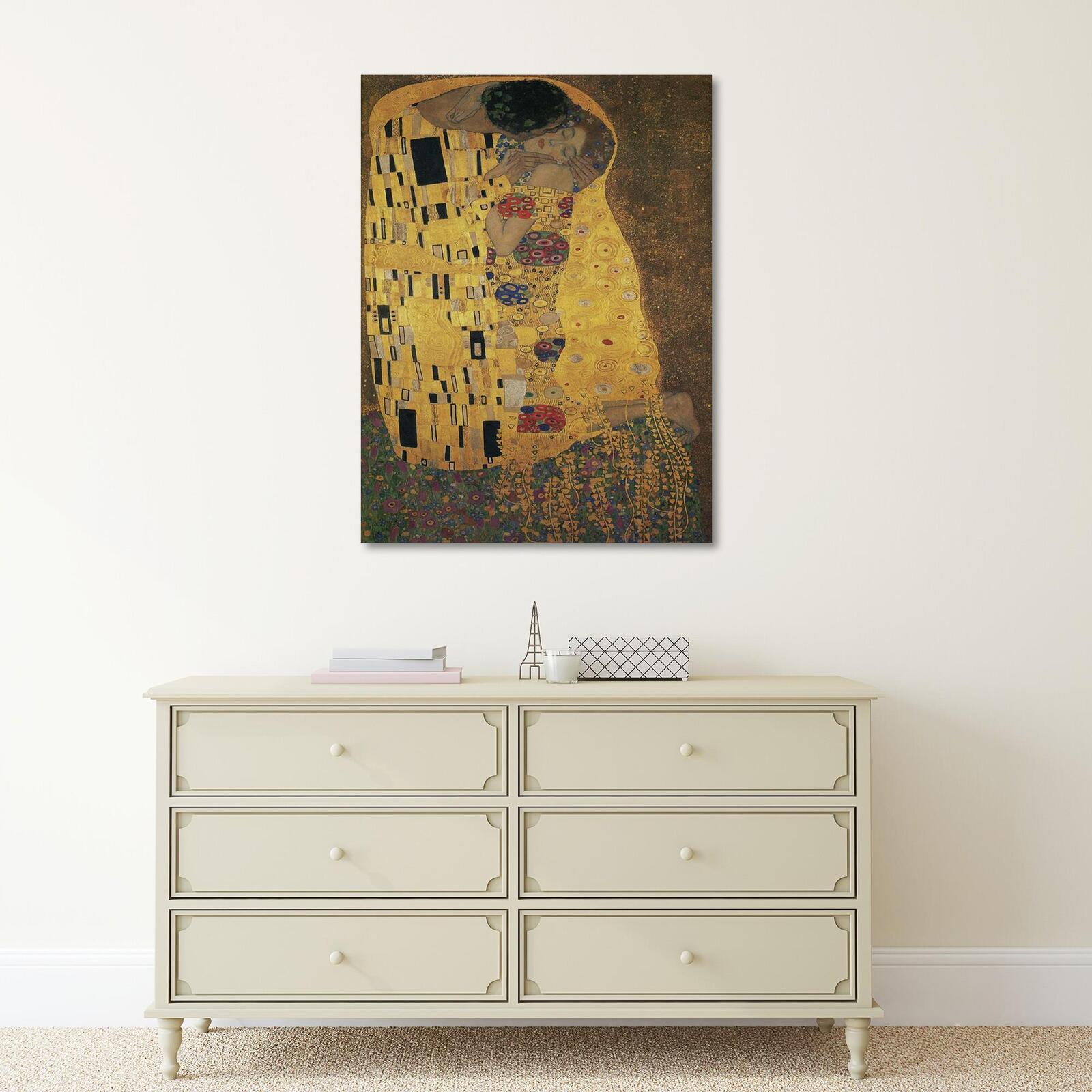 Tableau image de reproduction de g. Klimt - le baiser - 70 x 100 cm - 5