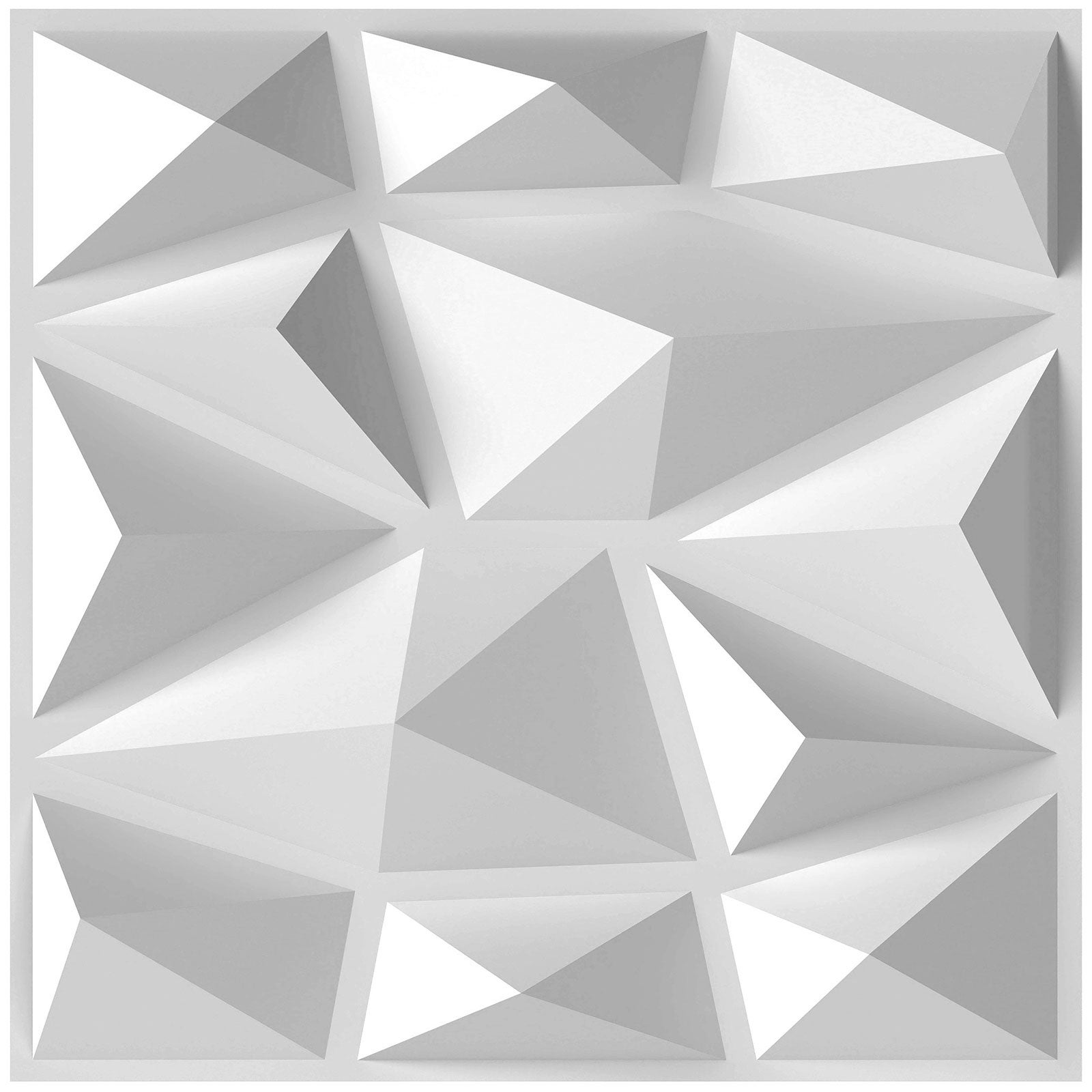 Paquet de 33 panneaux muraux 3D en PVC 11.81X11.81 ''Diamond noir mat