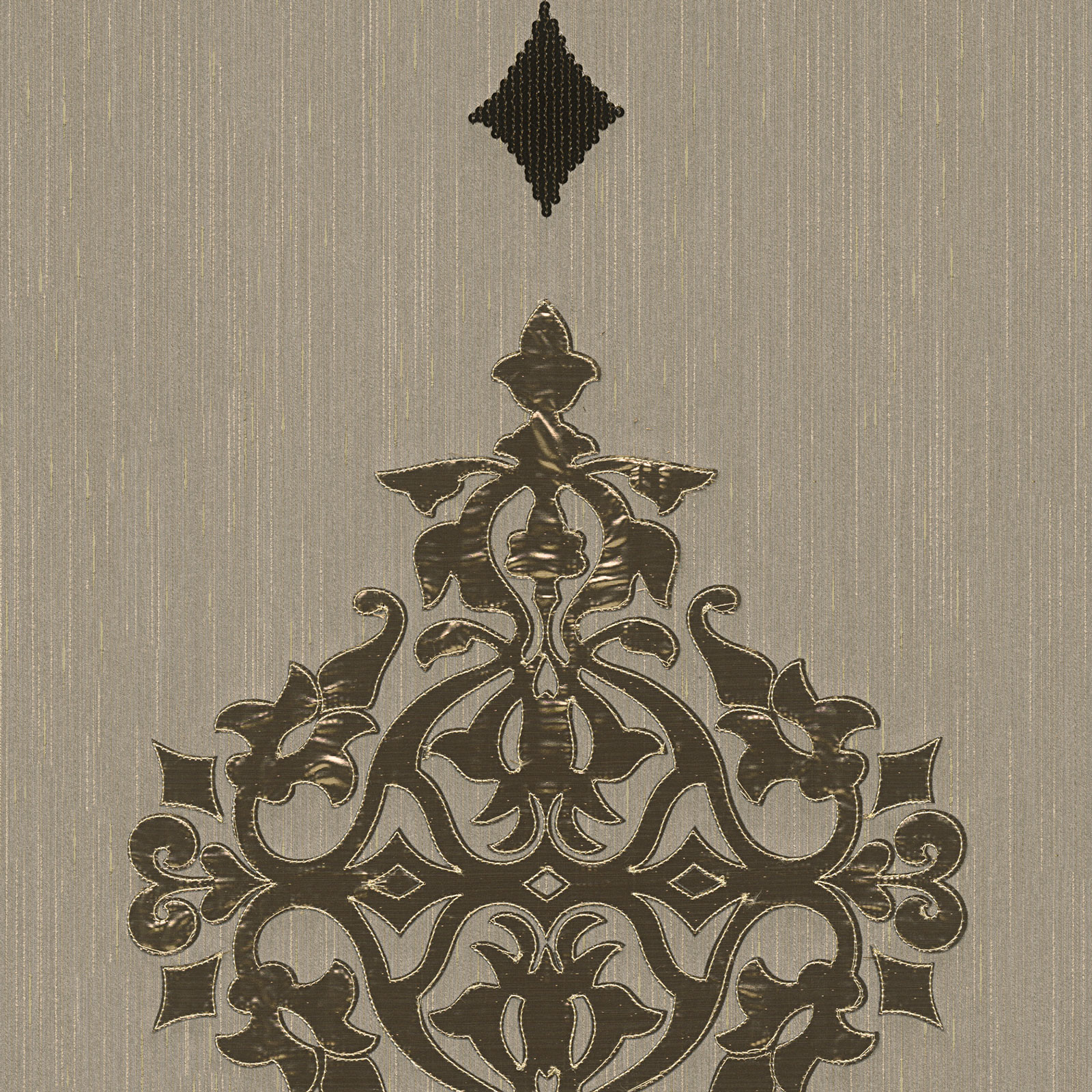 Papel pintado marrón y dorado para interior elegante papel pintado con estampado dorado papel pintado barroco elegante