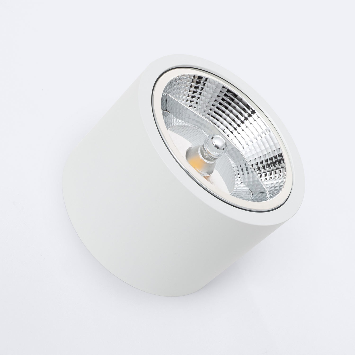 Downlight LED 12W Rond en Saillie GU10 AR111 | No Flicker 4000K Blanc ...
