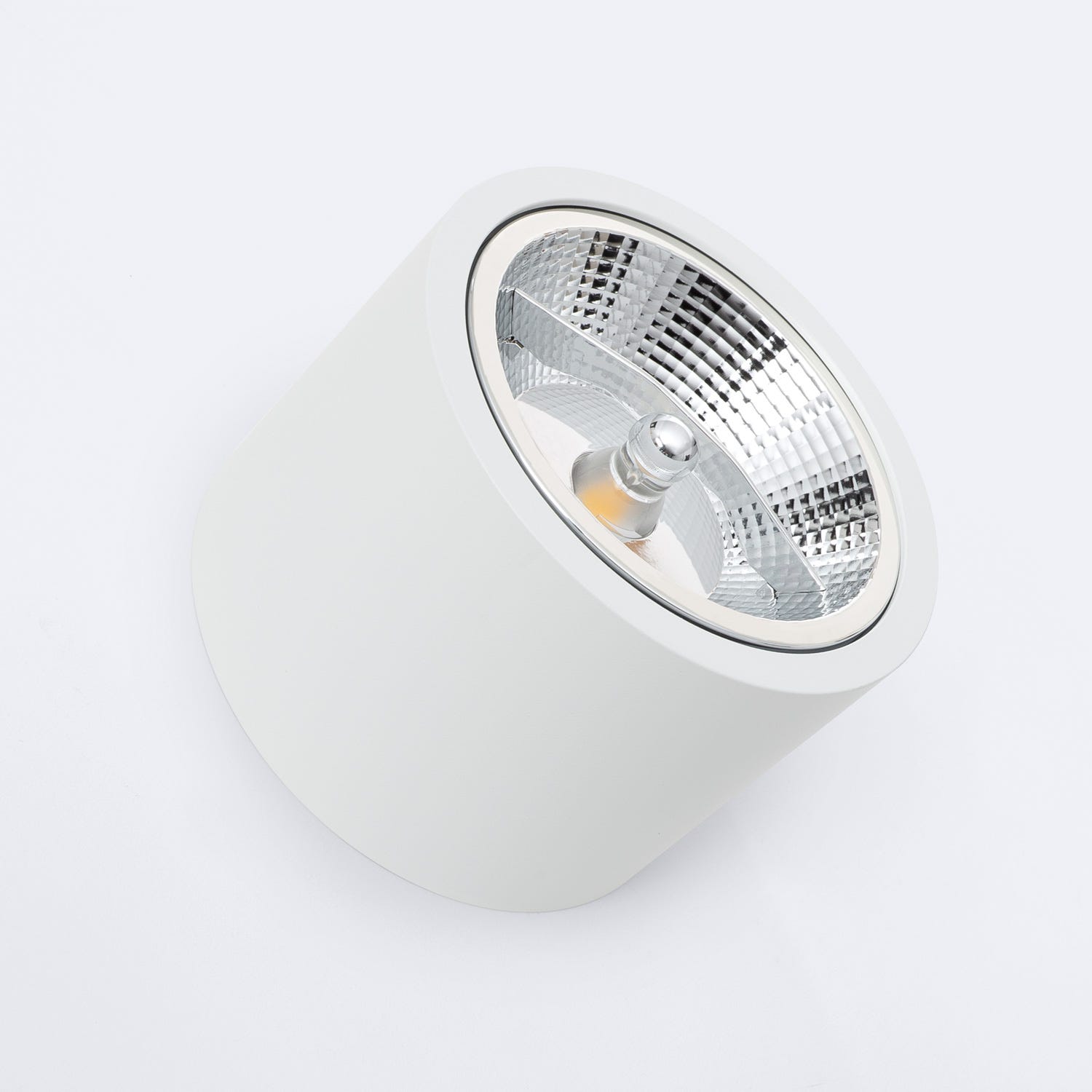 Downlight LED 12W Rond en Saillie GU10 AR111 | No Flicker 4000K Blanc ...