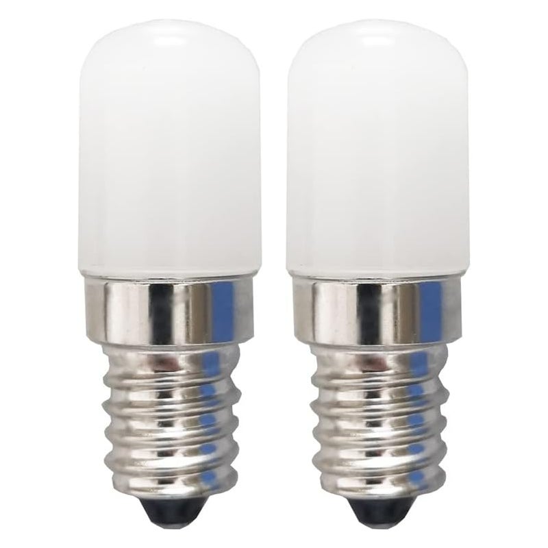 Zestaw 2 żarówek LED E14 do lodówki, 2 W – zimna biel – 6500 K, żarówka LED E14 do lodówki