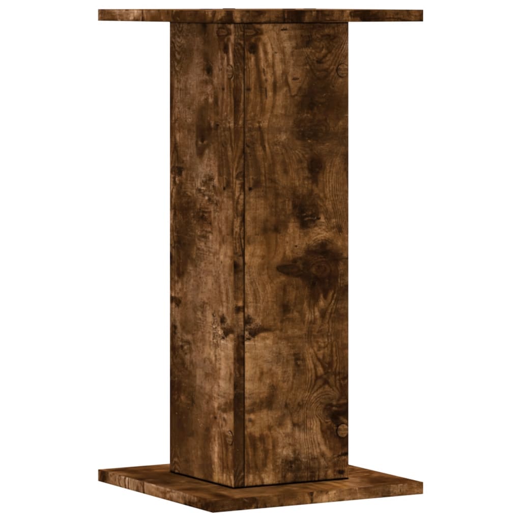 Supports pour plantes 2 pièces chêne fumé panneau de bois - 6