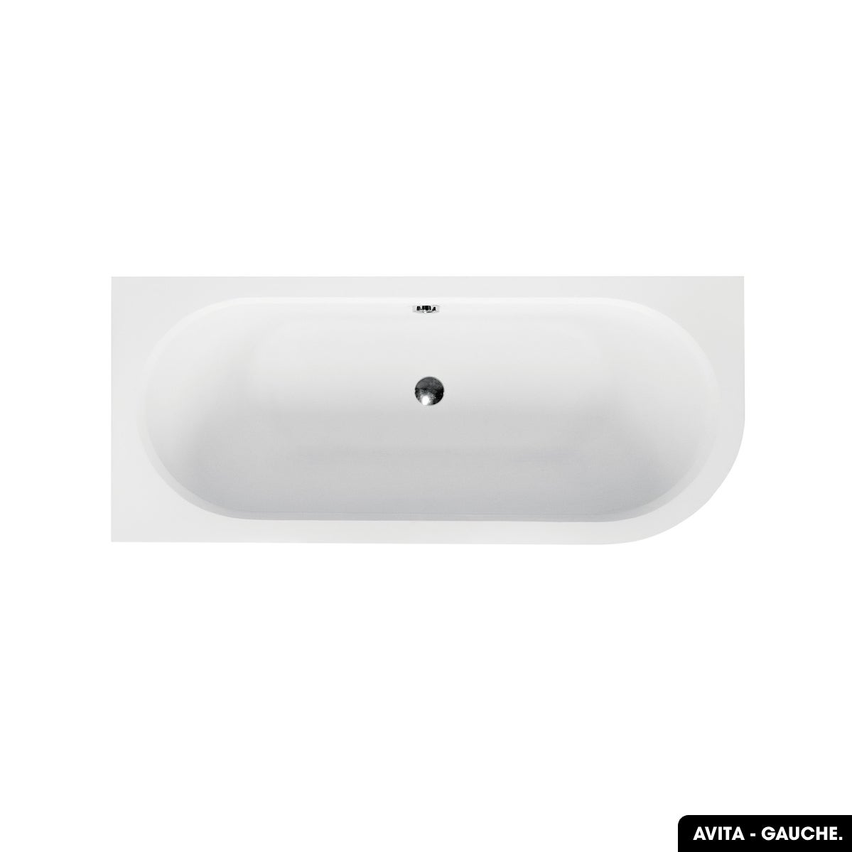 Baignoire d'Angle - avec Tablier Blanc et Repose Tête OFFERT | AVITA | 180 x 80 - Gauche - 3