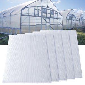 Suwooy Plaques De Toiture en Polycarbonate,Feuilles De Toiture Transparents pour Serres,Panneaux De Remplacement en Plastique pour Cadres Froids, Feuilles De Fibre De Verre De 0,8mm,W×L-0.7×3m