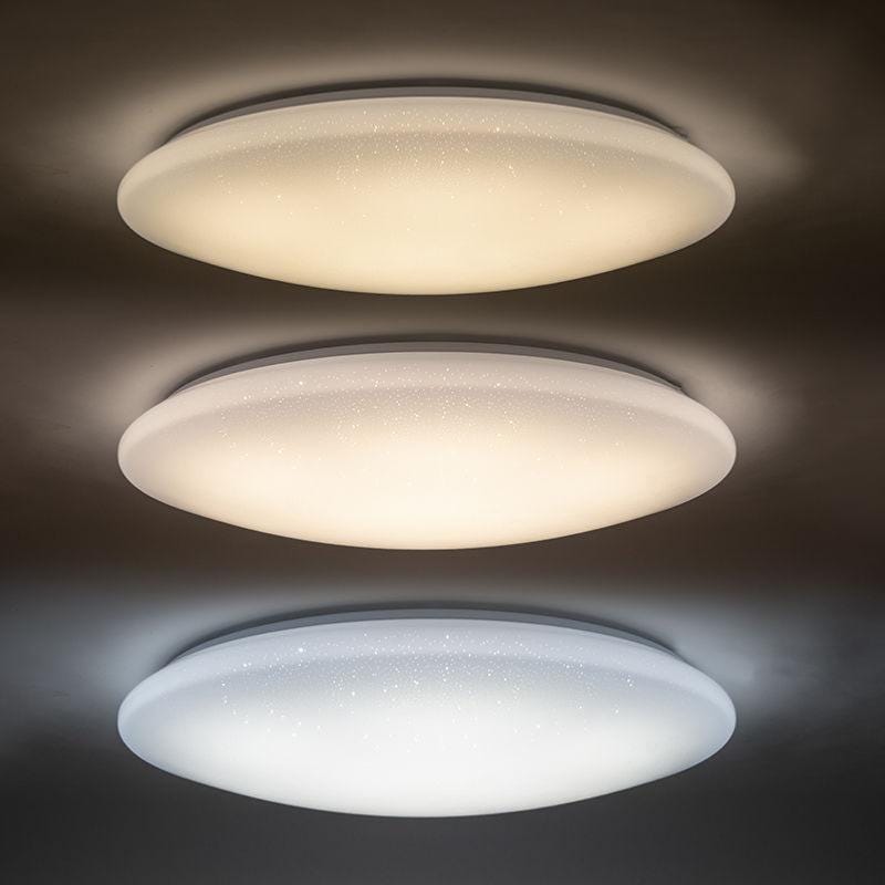 Led Rond Plafonnier LED Rond Plat 48W Etoilé - Blanc Froid 6000K - 8000K ...