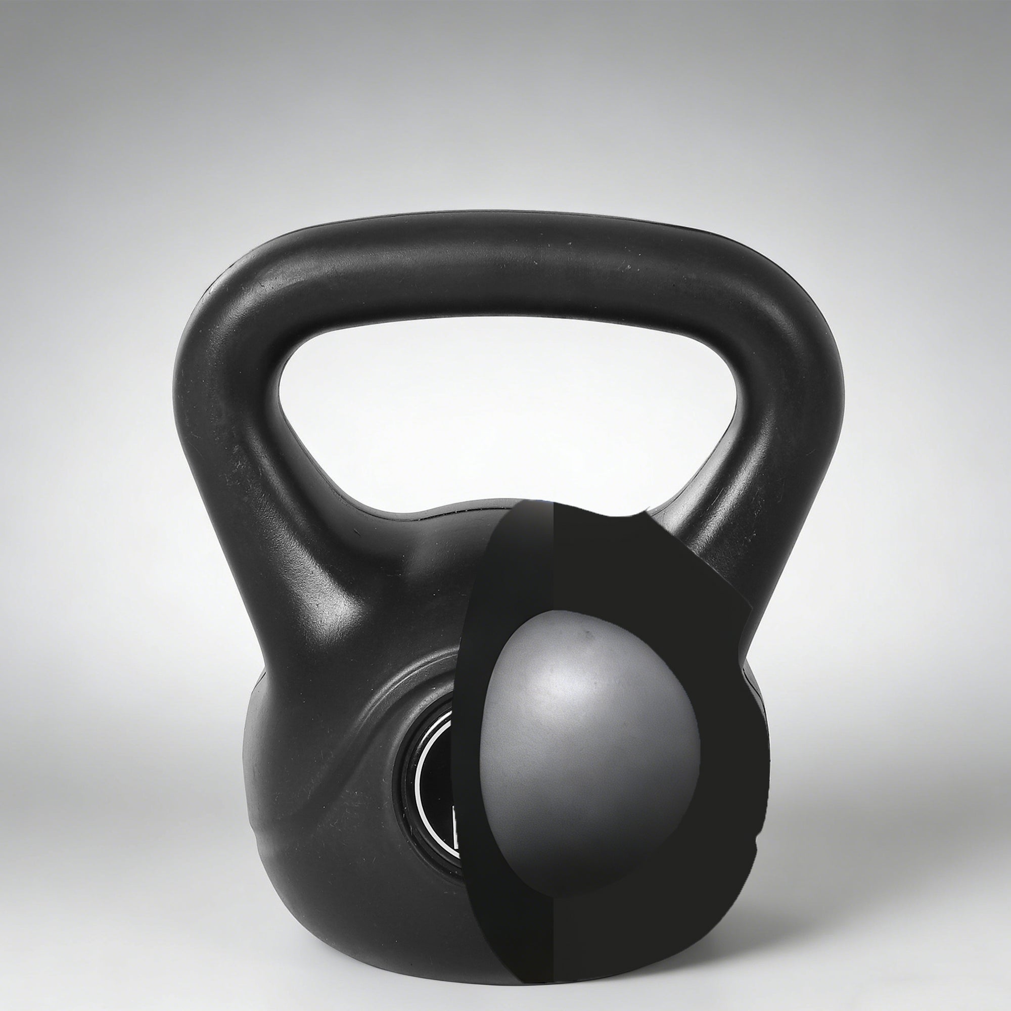 Kettlebell 8 kg HOMCOM Preto PVC e Areia 22x17x24cm - 4