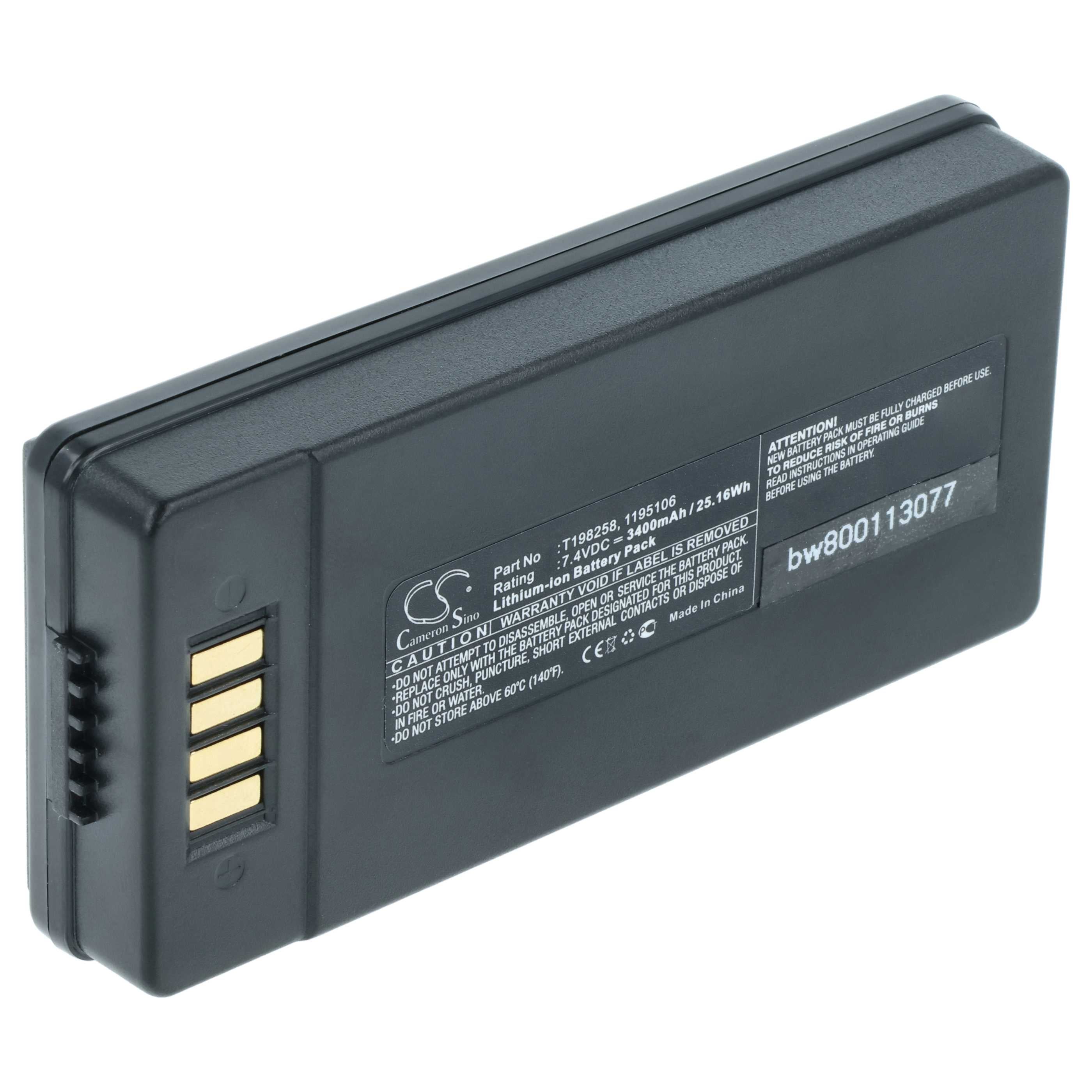 Batterie Compatible TomTom 340S Live GPS – 1200mAh, 3,7V Li-ion – Remplacement Pour 1ICP6//34/50, AHA11111009 - 4
