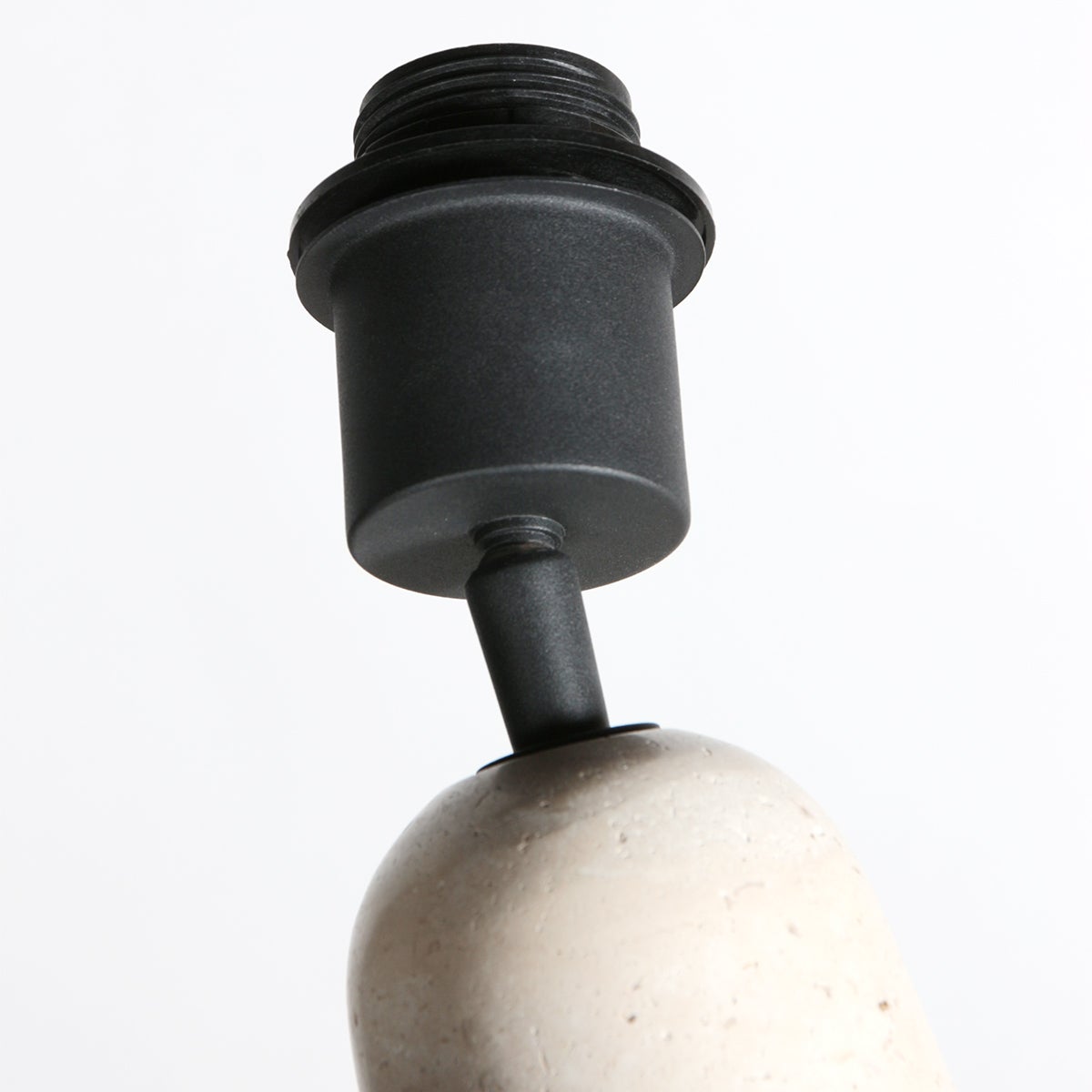 Anne Lighting - lampada da tavolo - Travino - crema - pietra - Ø 11cm - E27 - 4402CR - 4