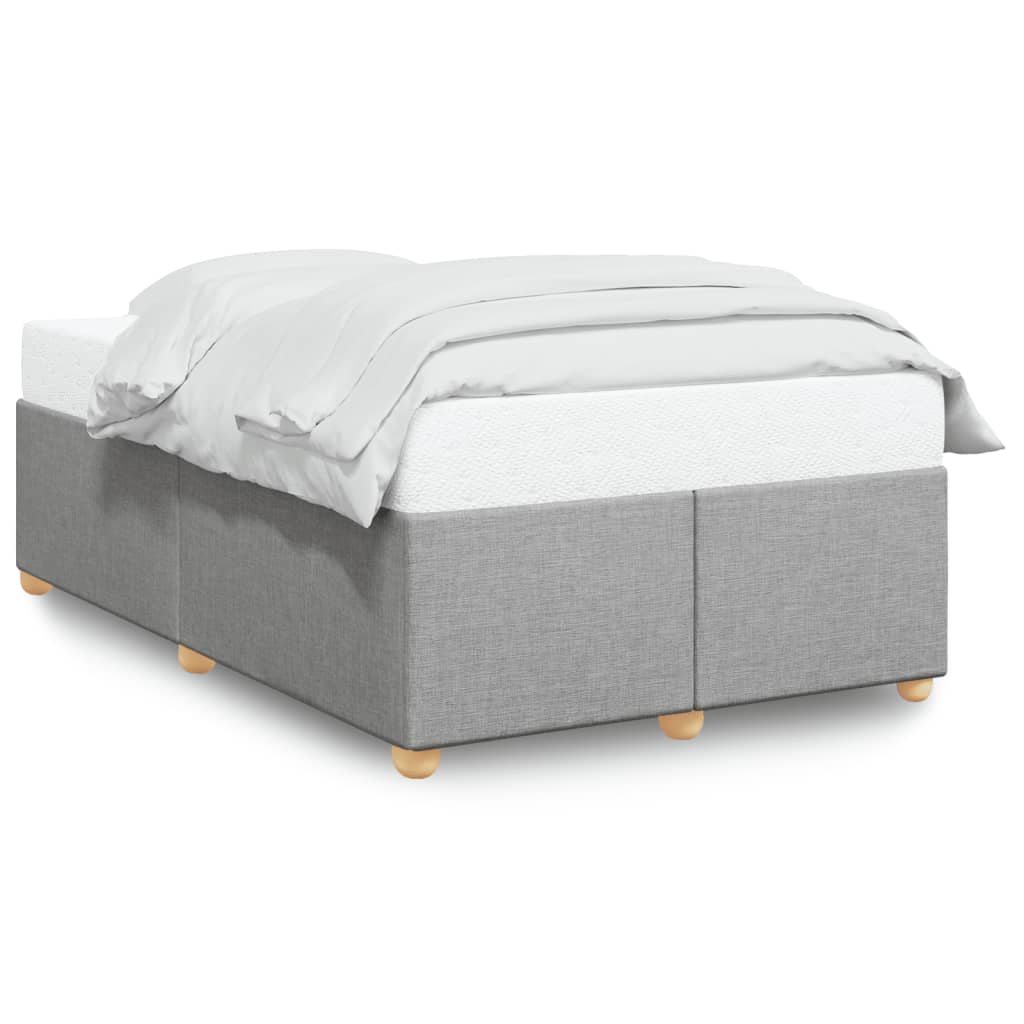 Cadre de lit sans matelas gris clair 120 x 200 cm tissu - 2