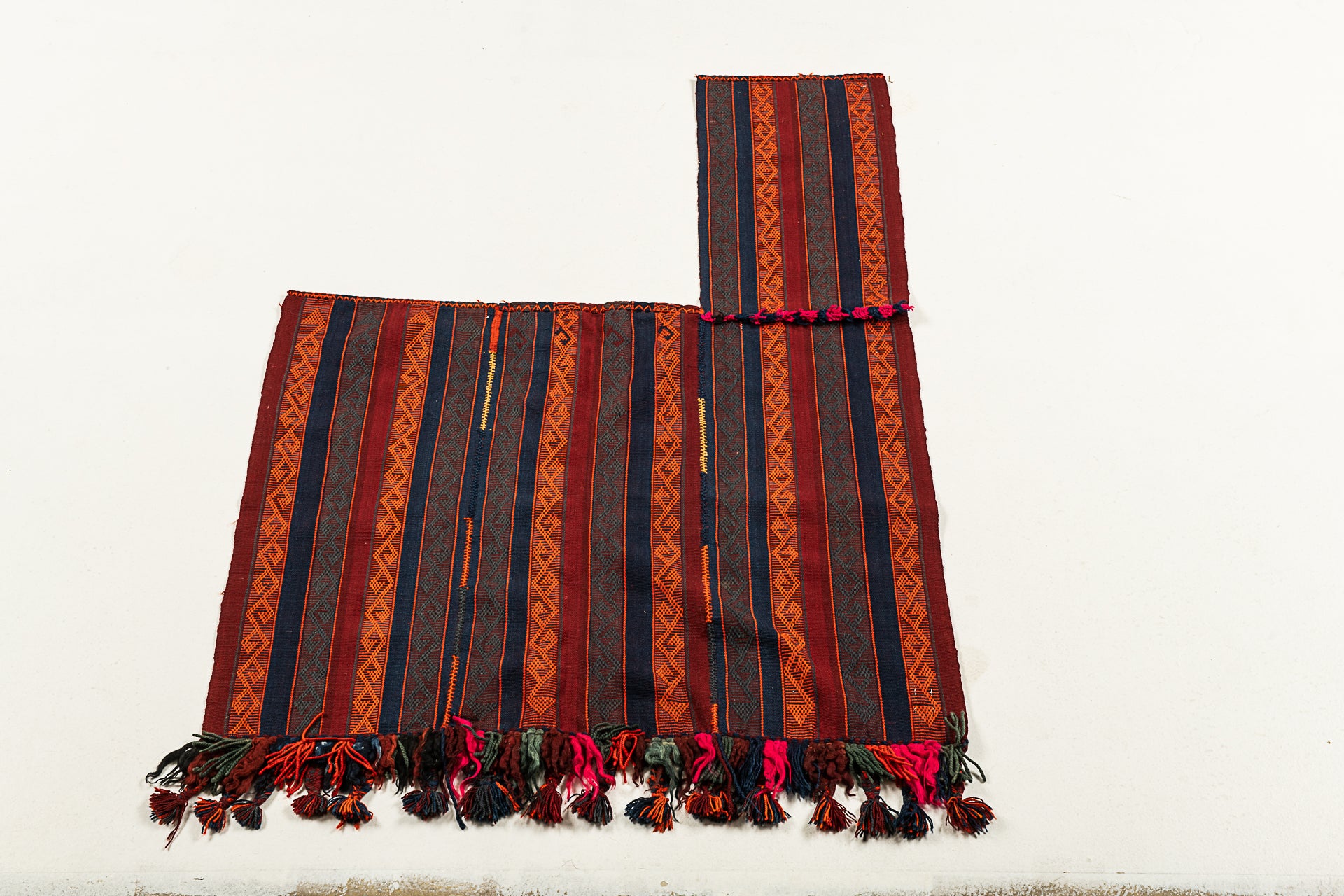 Oryginalny, ręcznie robiony rustykalny kilim / cicim 160x120 cm