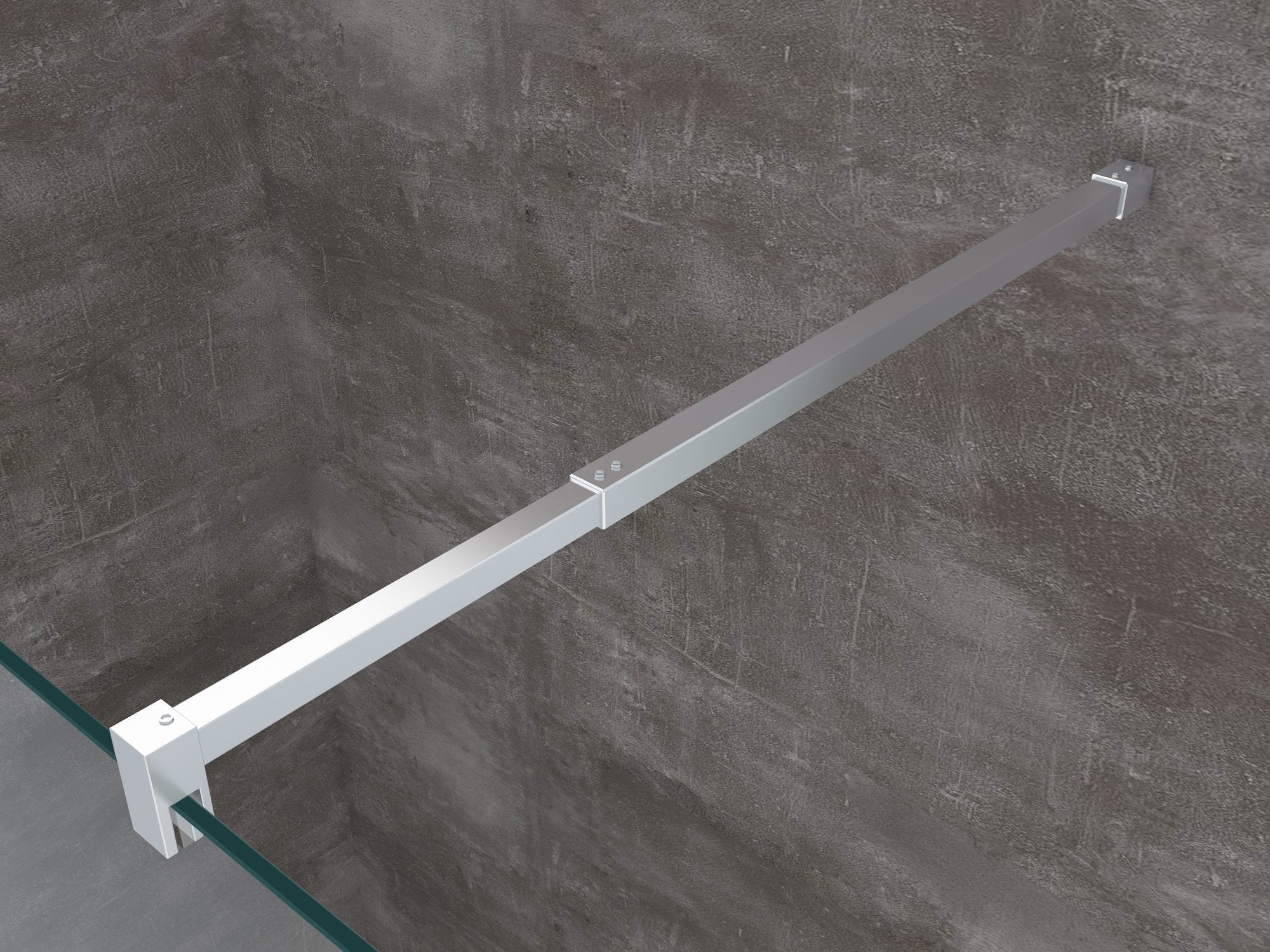 Paroi de douche de 8 mm type Walk-in H.200 – réglage 108-110 cm - 8