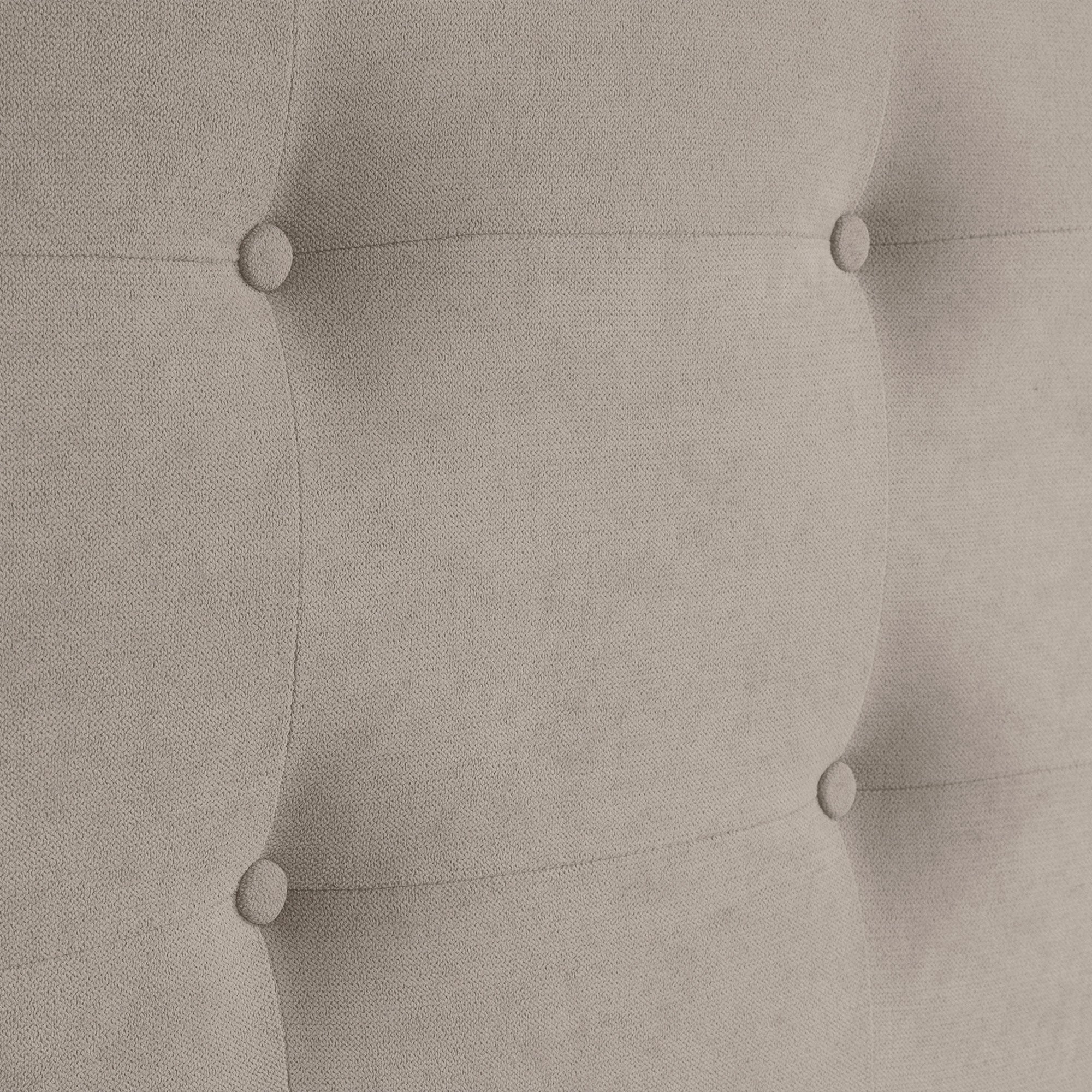 DHOME Cabecero Capitoné hasta el Suelo Cabezal 8cm tapizado Tela ACUALINE para Cama Dormitorio (150cm, Beige) - 2