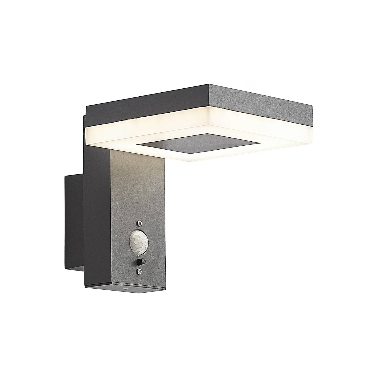 Lindby LED Luminaire Extérieur Lanea (Moderne) En Gris Inox (1 Lampe,à), Borne Lumineuse Luminaire Pour Socle